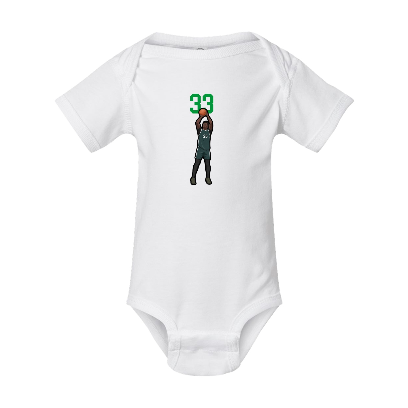 Baby Onesie — Number Top in White