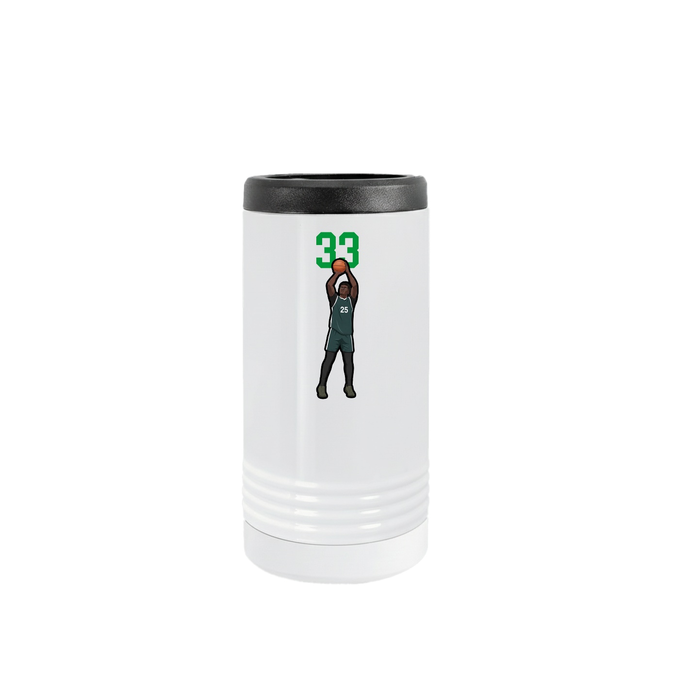 Slim Beverage Holder — Number Top in White