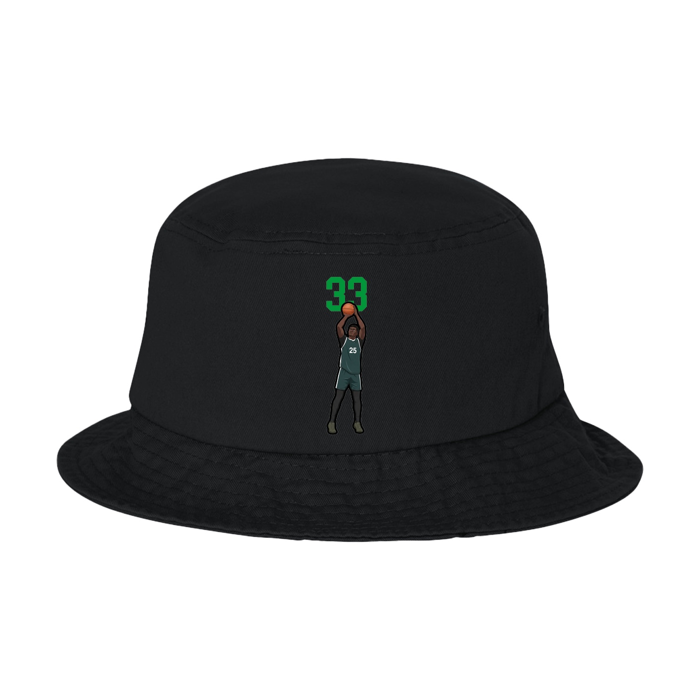 Bucket Cap — Number Top in Black