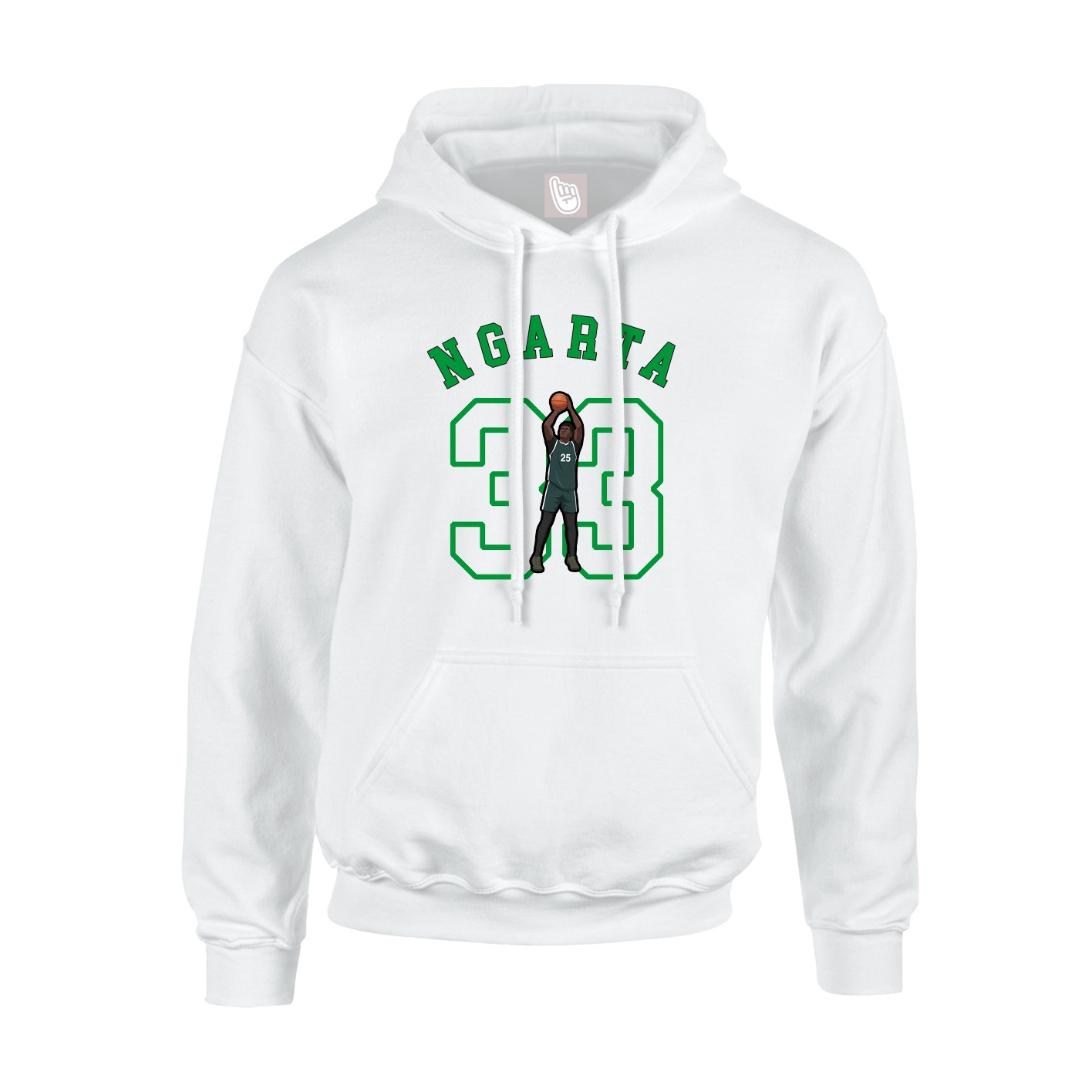 Youth Hoodie — Shirsey Arch in White