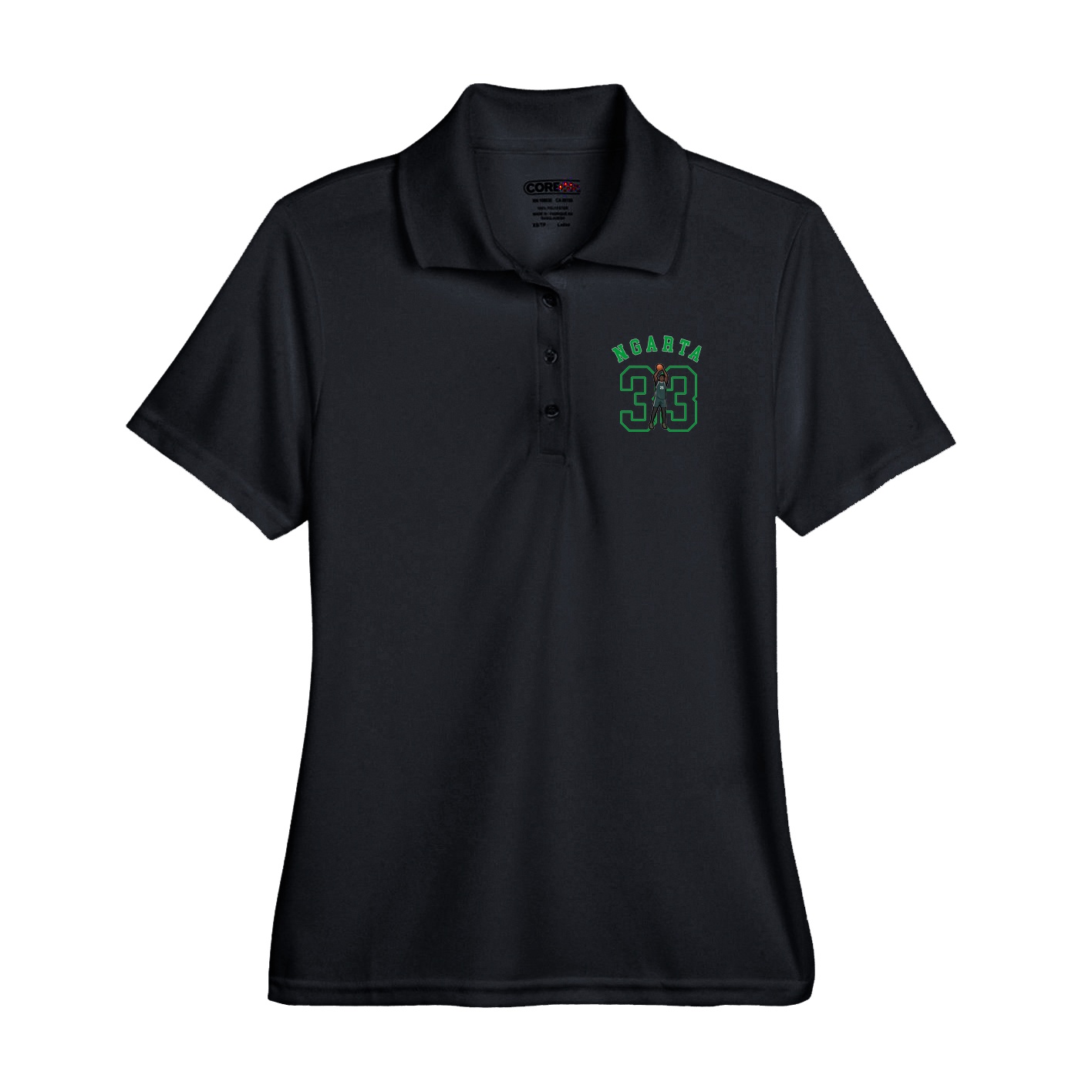 Performance Polo — Shirsey Arch in Black