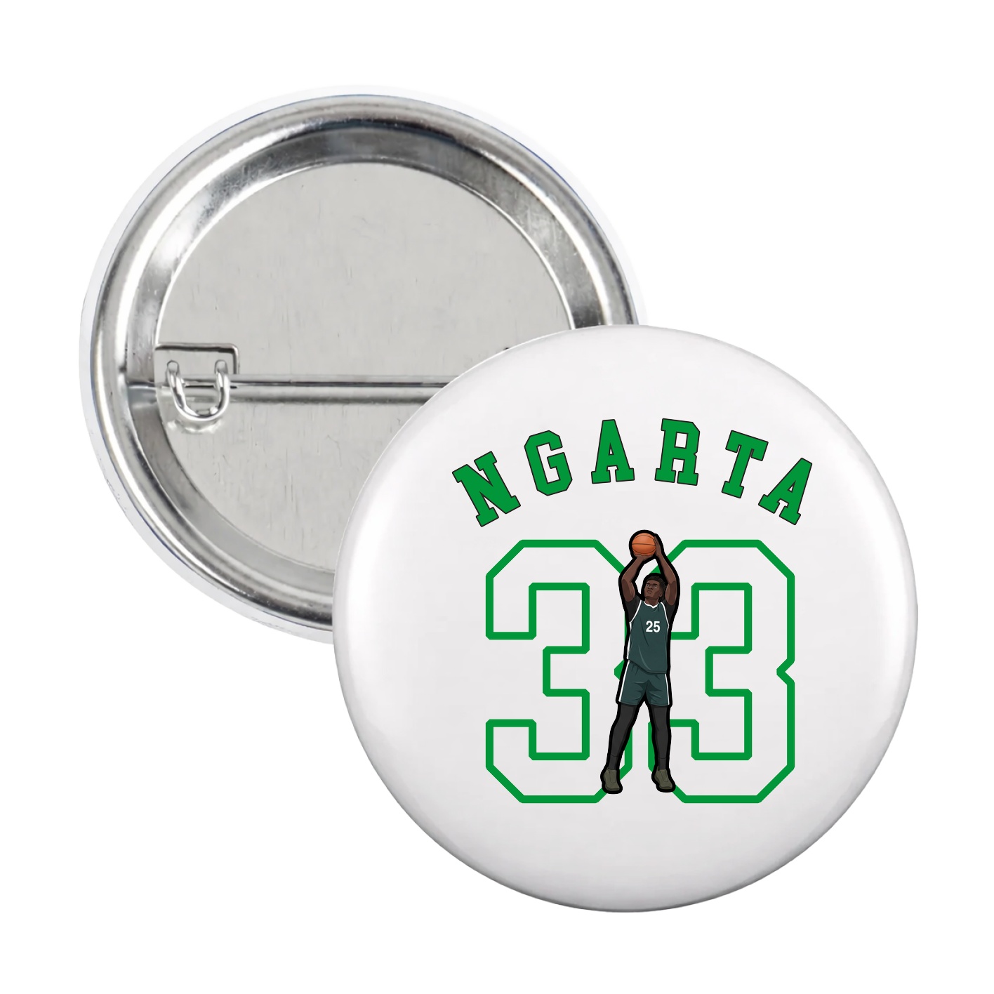 Game Day Button — Shirsey Arch in White