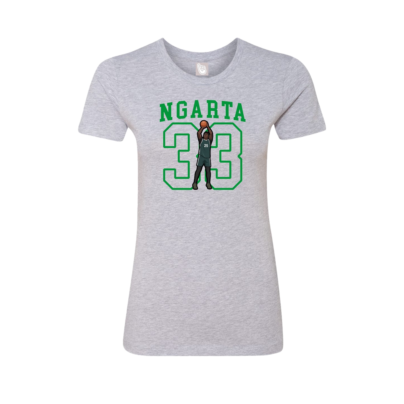 Fitted Women's Tee — Shirsey in Grey