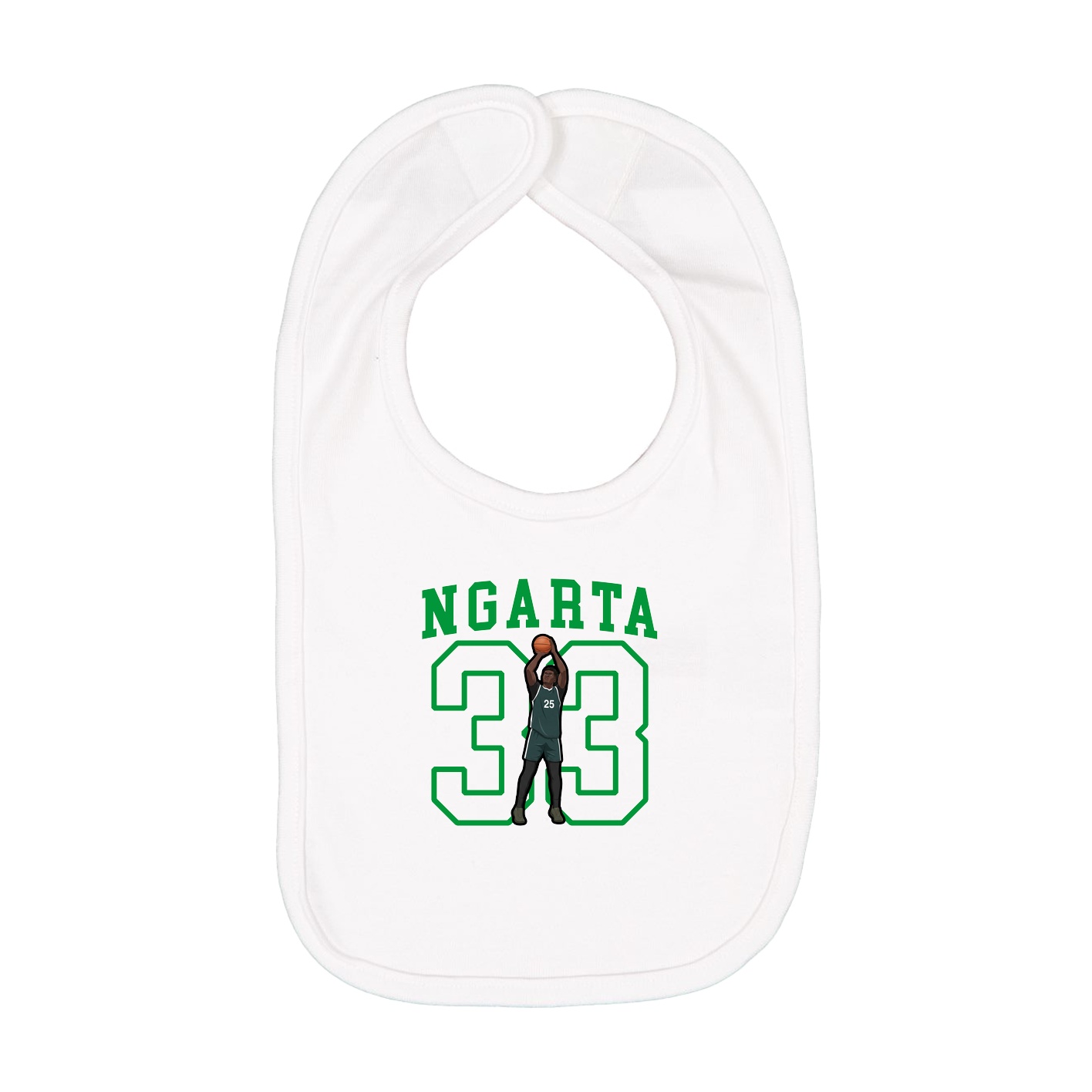 Infant Bib — Shirsey in White
