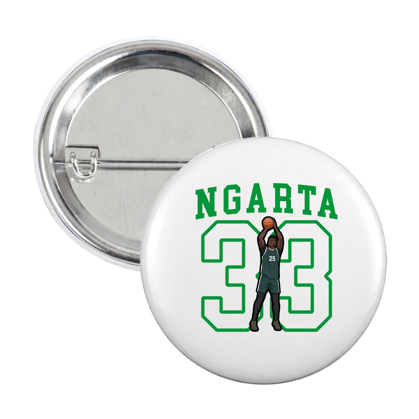 Game Day Button — Shirsey in White