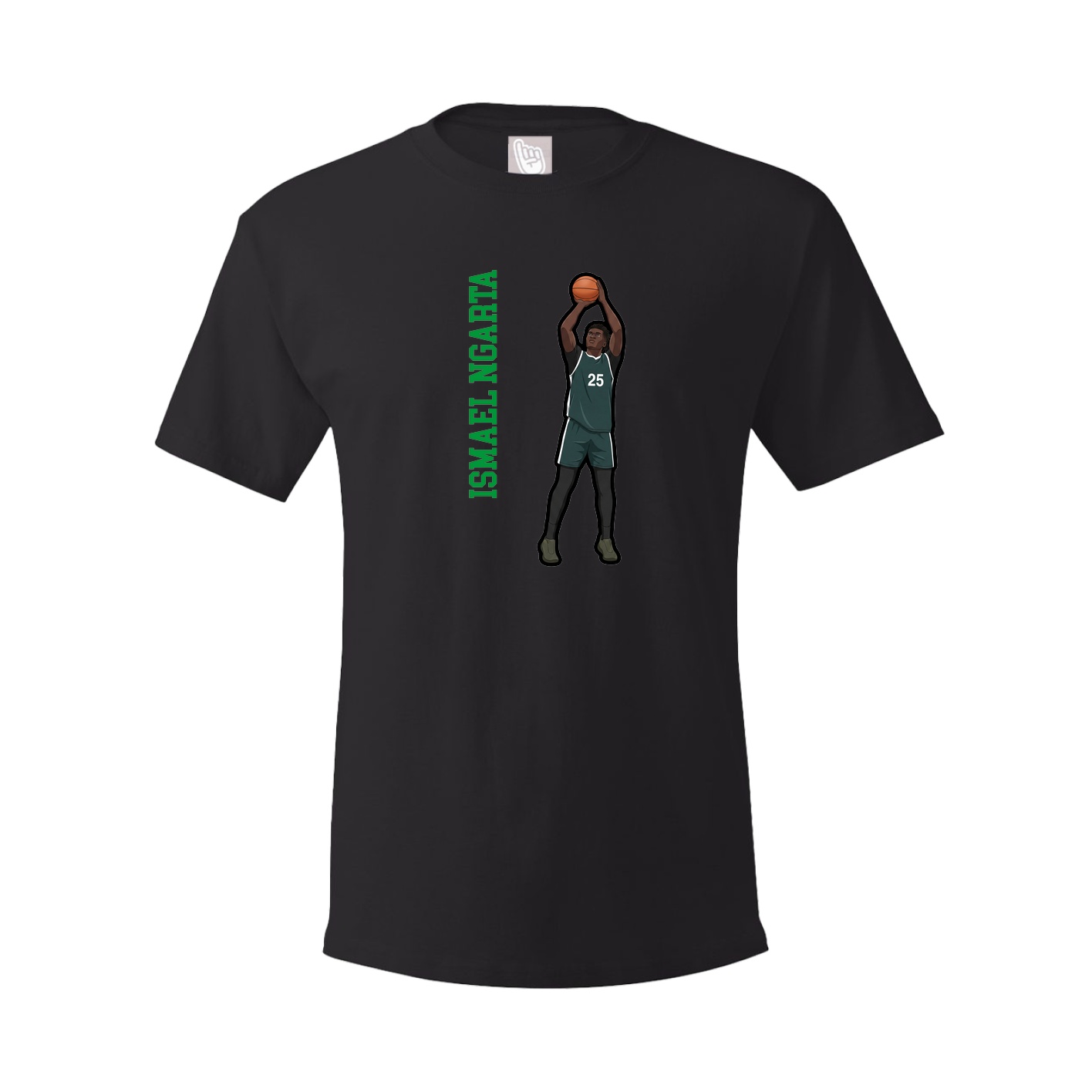 Tee — Name Vertical in Black