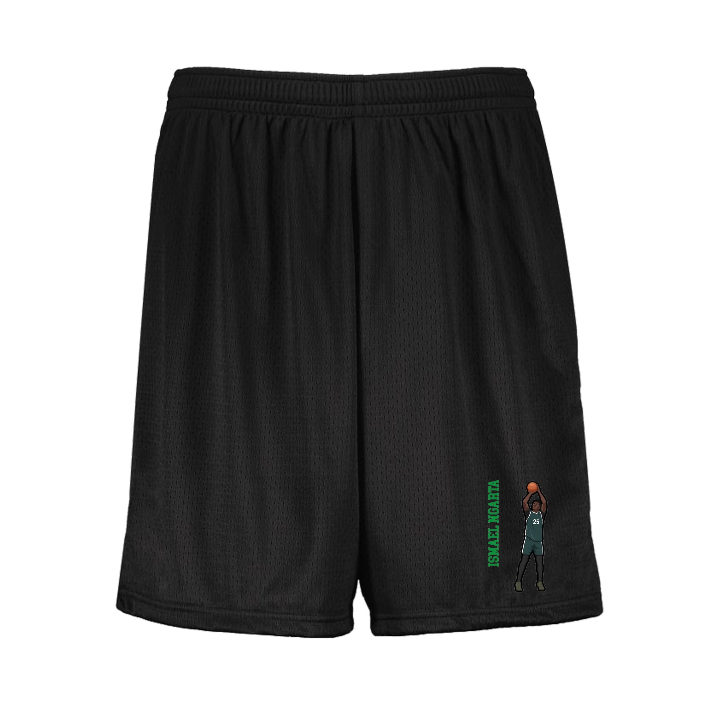 Shorts — Name Vertical in Black
