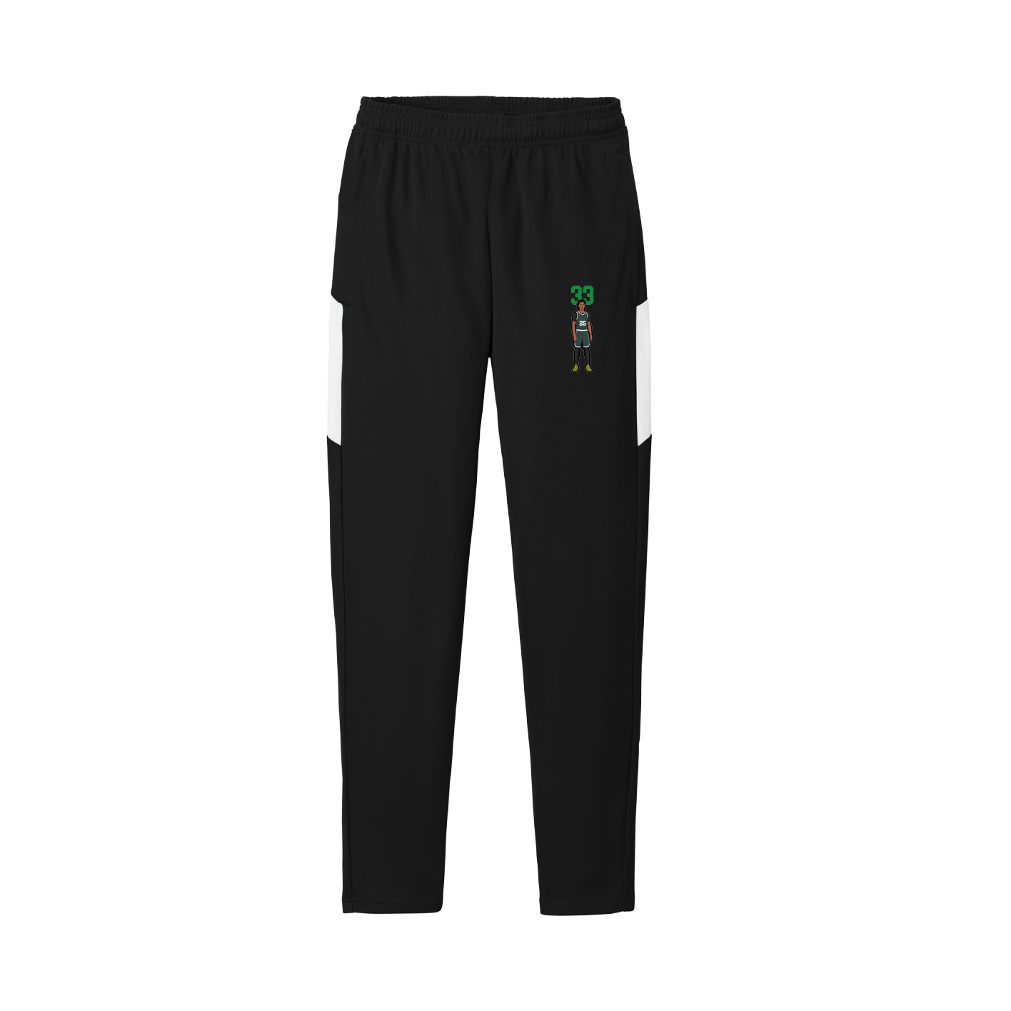 Team Travel Pant — Number Top in Black/White