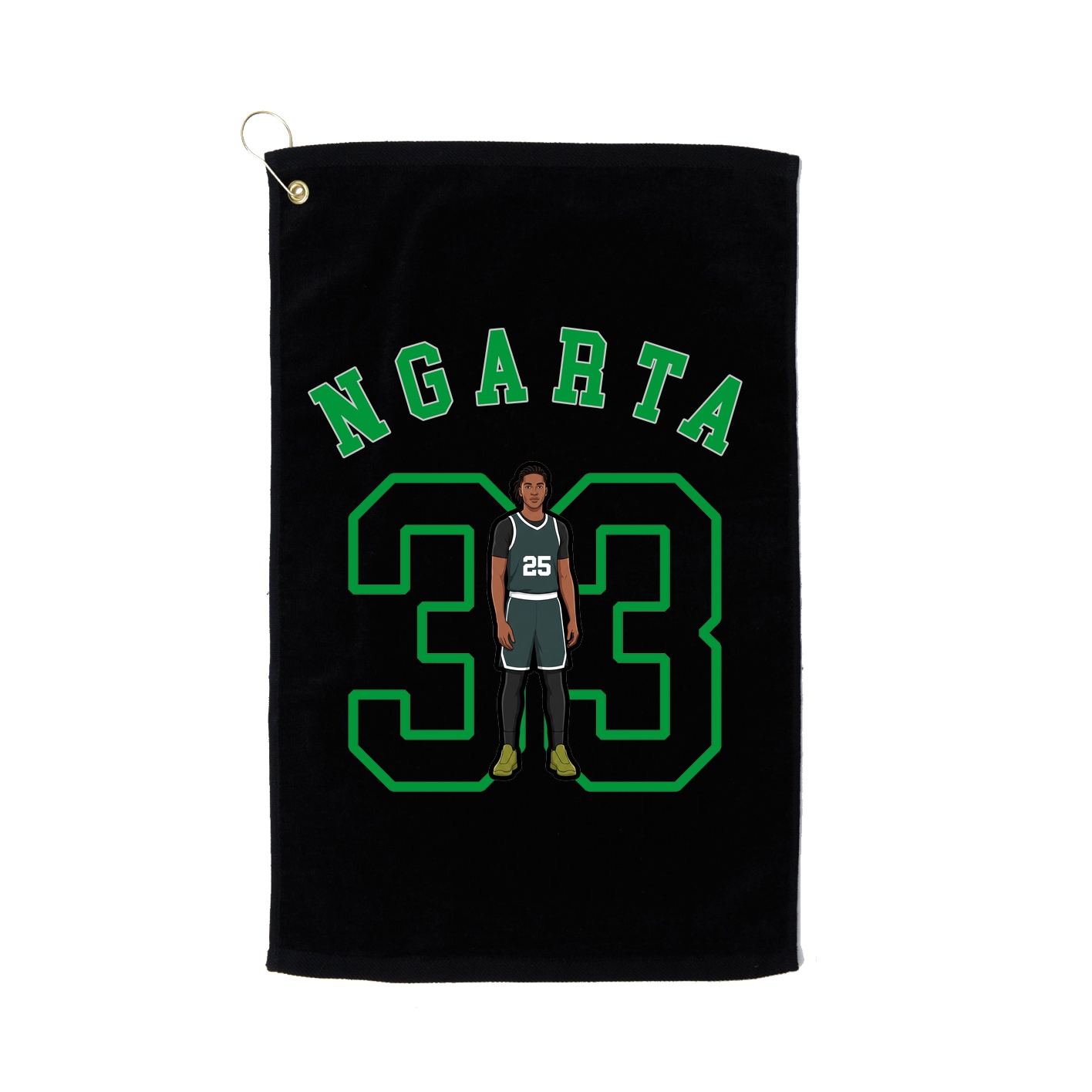 Golf Towel — Shirsey Arch in Black