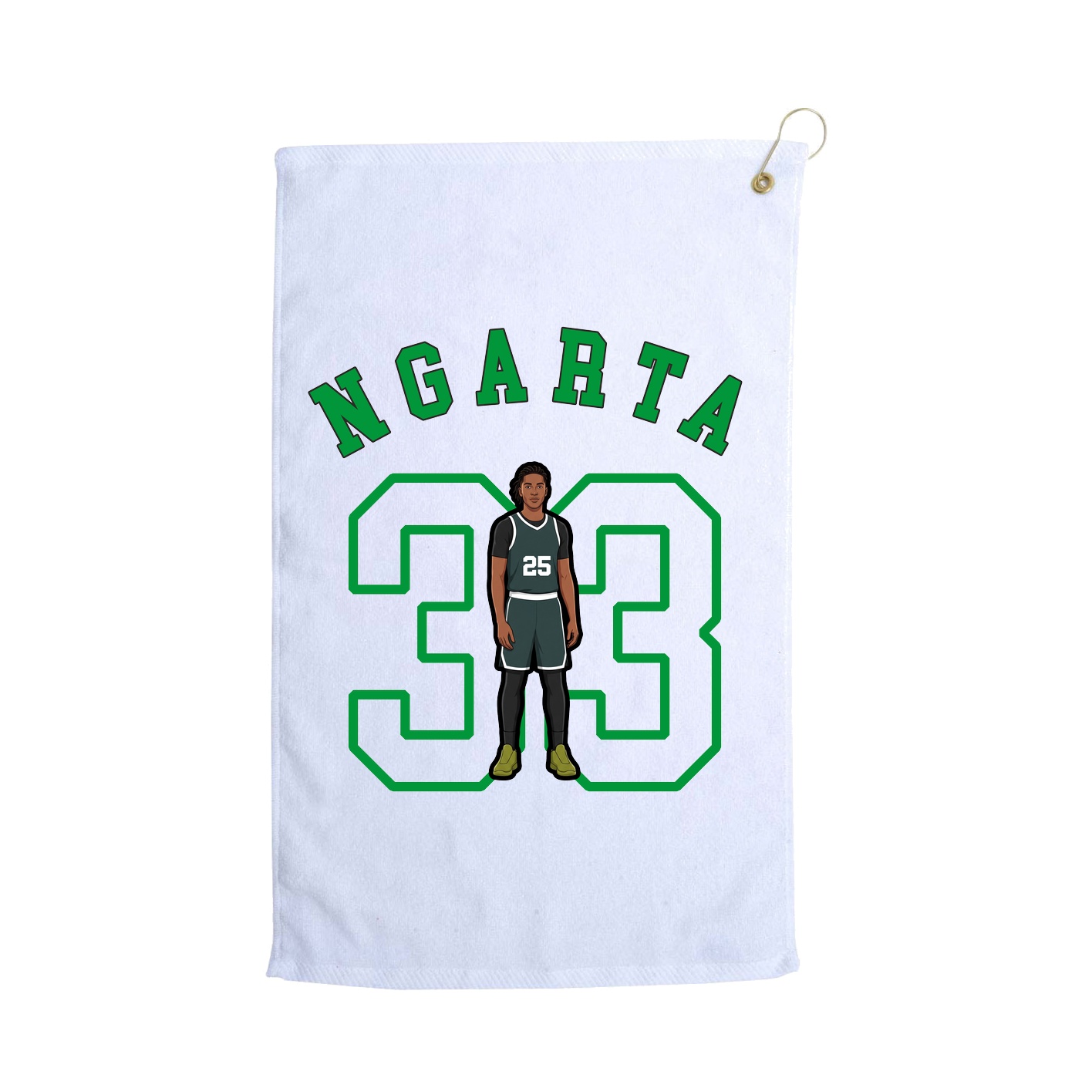 Golf Towel — Shirsey Arch in White