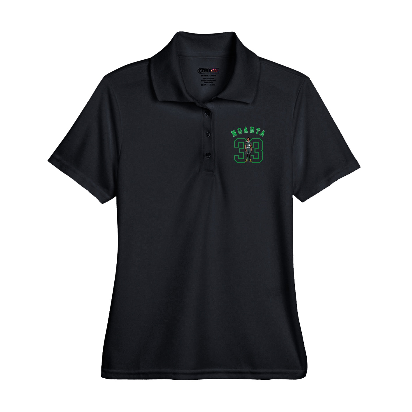 Performance Polo — Shirsey Arch in Black