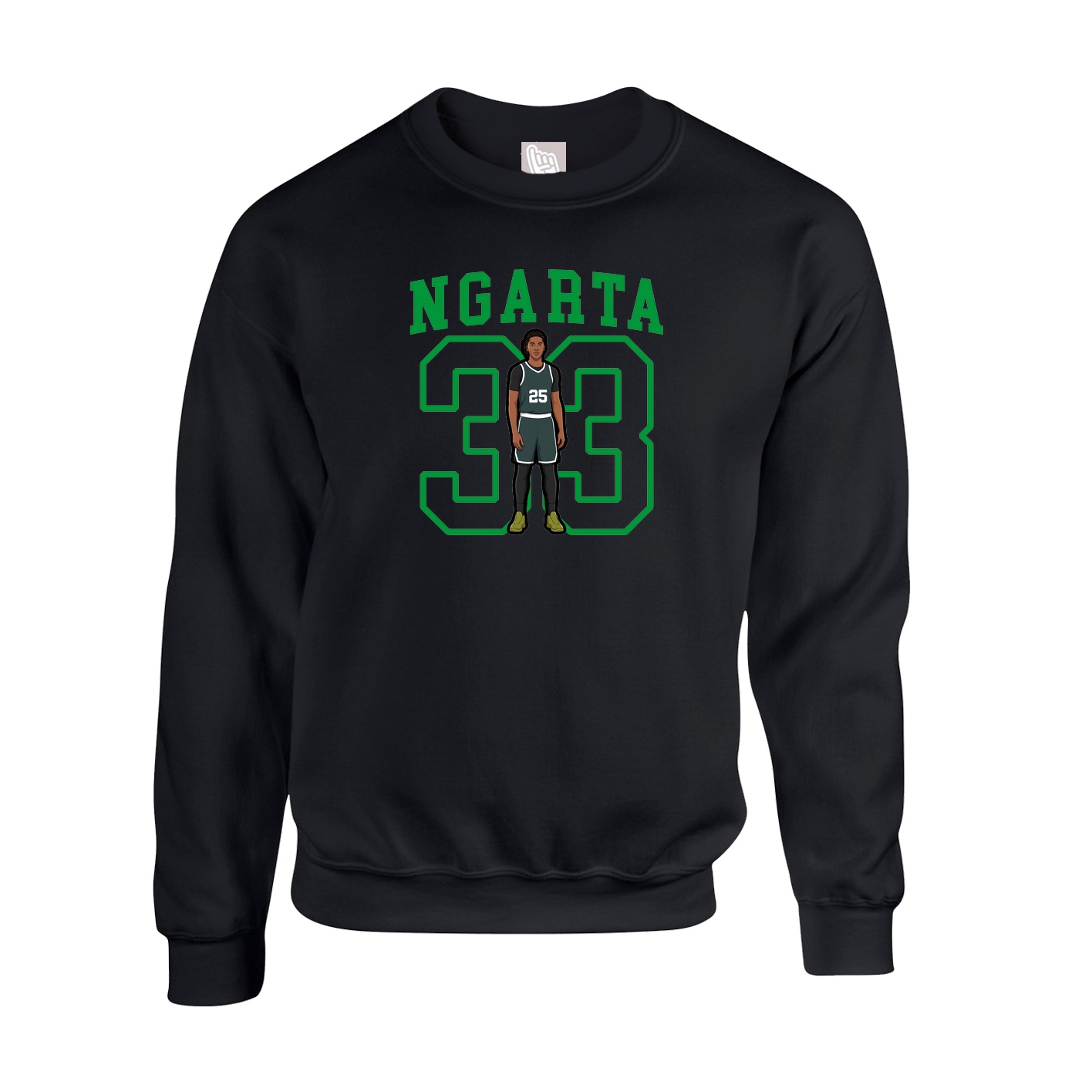 Fleece Crew — Shirsey in Black
