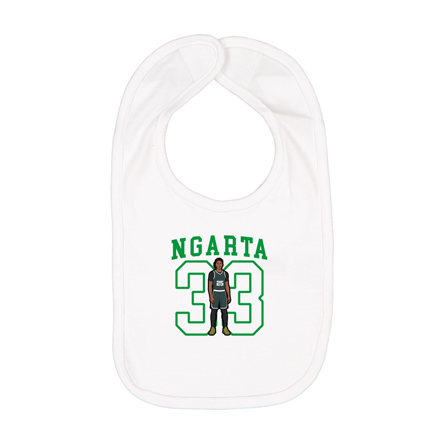 Infant Bib — Shirsey in White