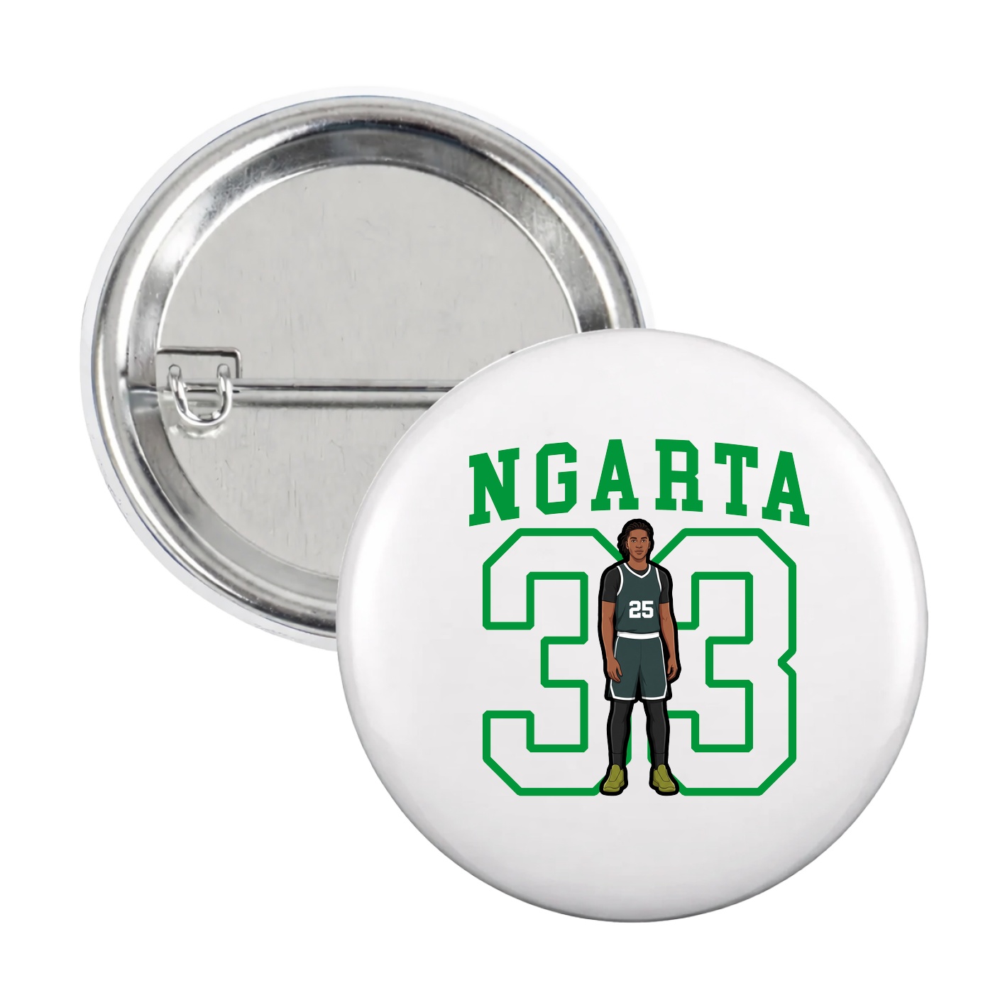 Game Day Button — Shirsey in White