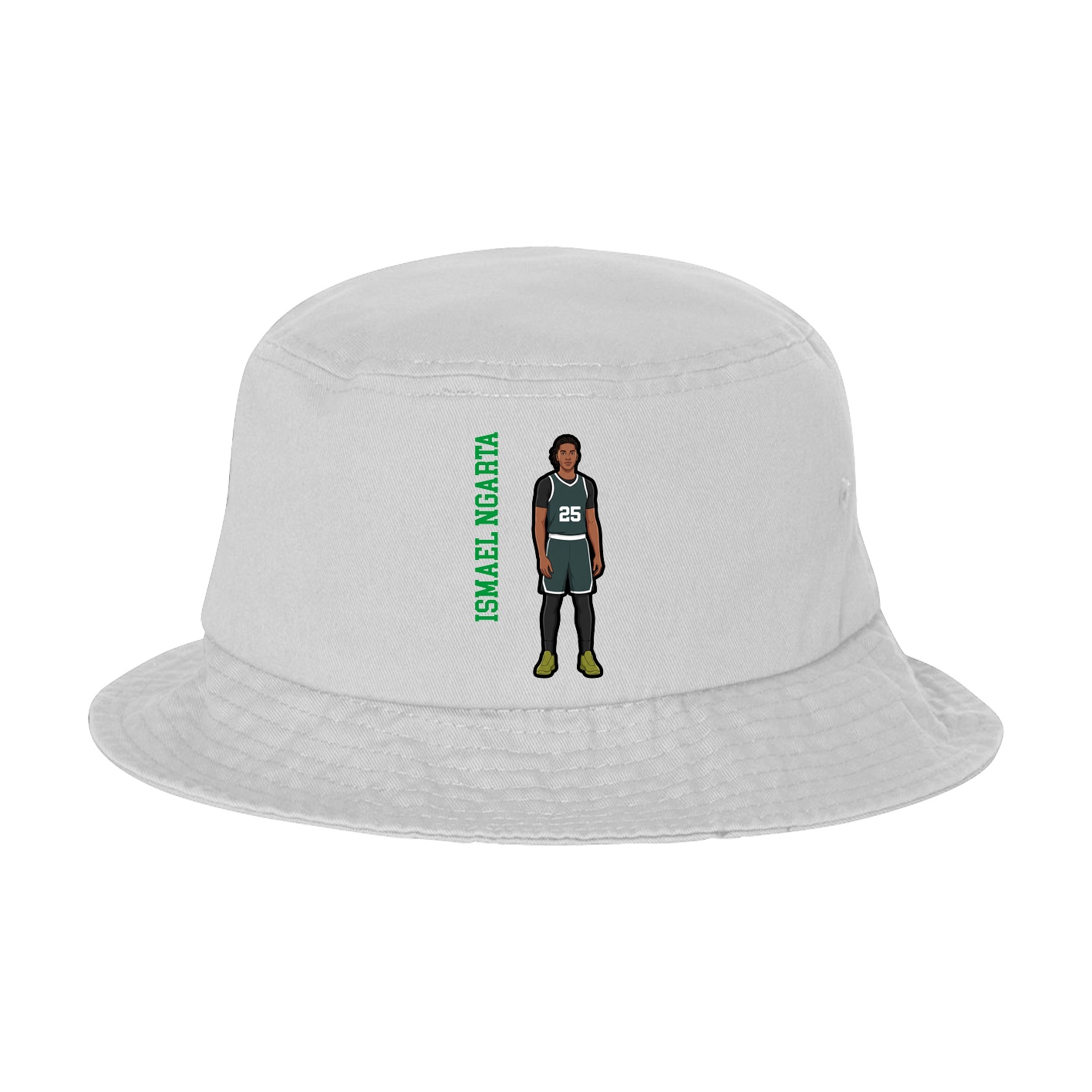 Bucket Cap — Name Vertical in White