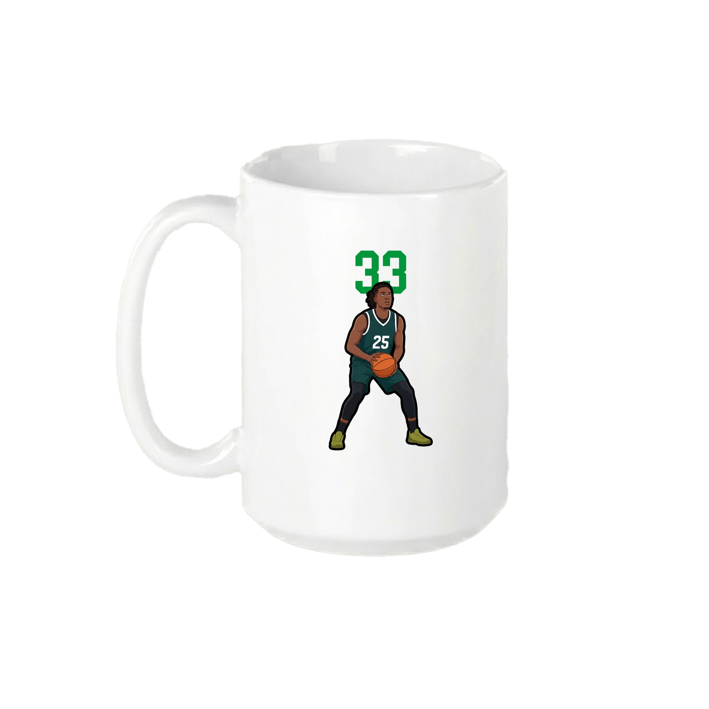 15oz Coffee Mug — Number Top in White