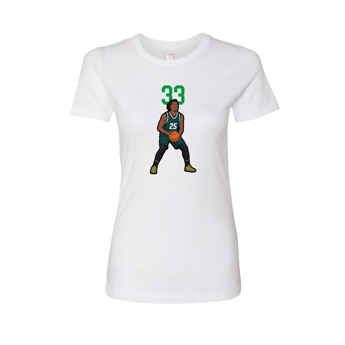 Womens Tee — Number Top in White