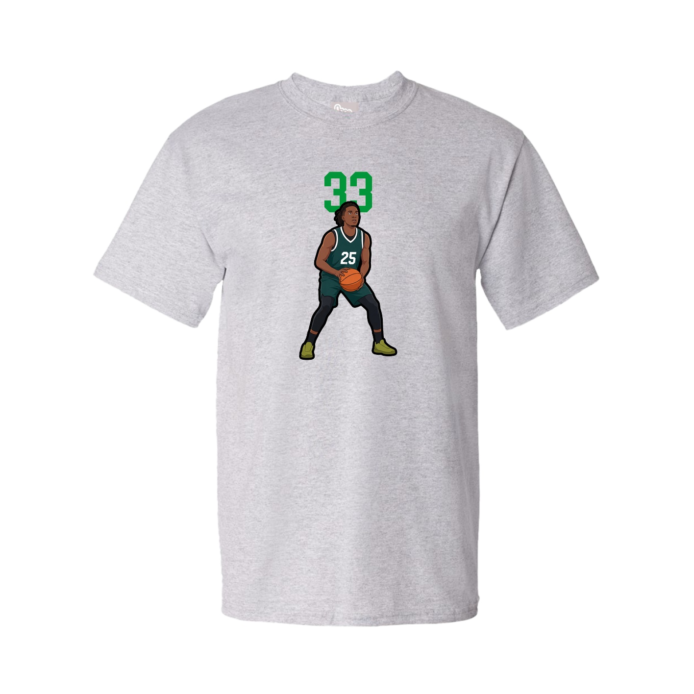 Youth Tee — Number Top in Grey