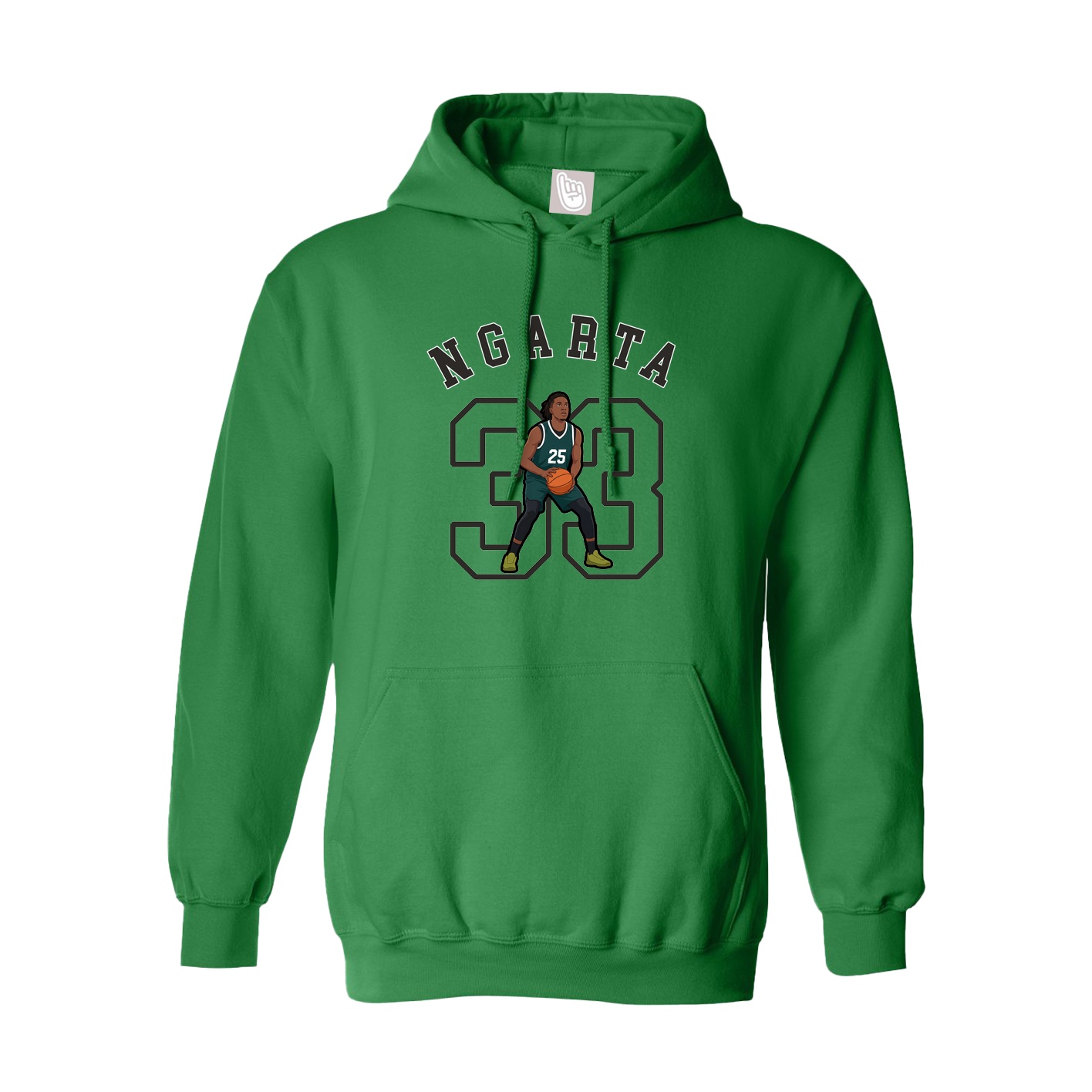 Youth Hoodie — Shirsey Arch in Green