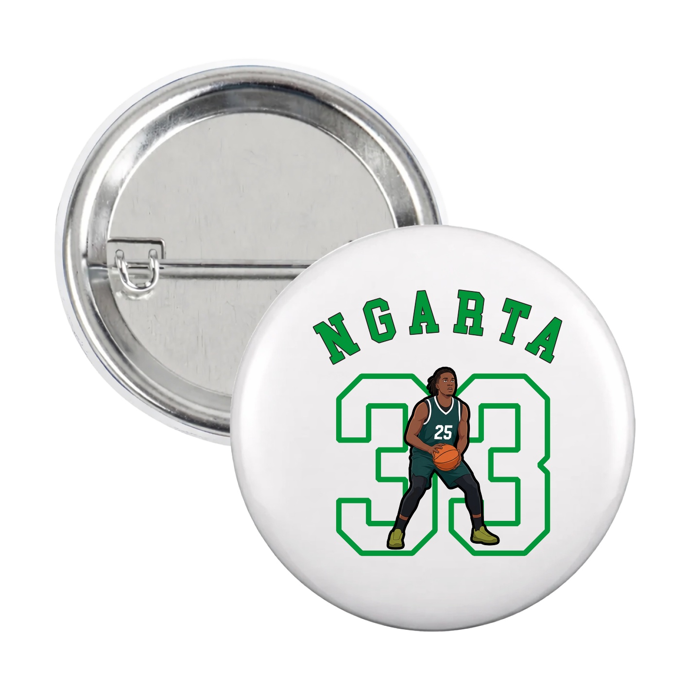 Game Day Button — Shirsey Arch in White