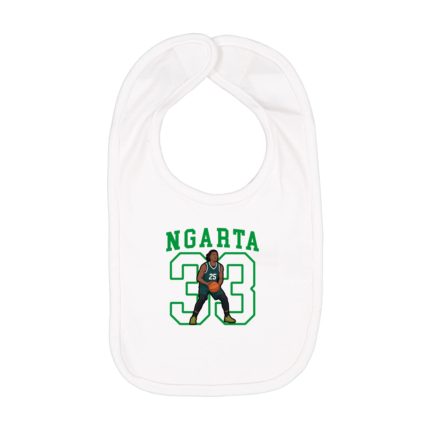 Infant Bib — Shirsey in White