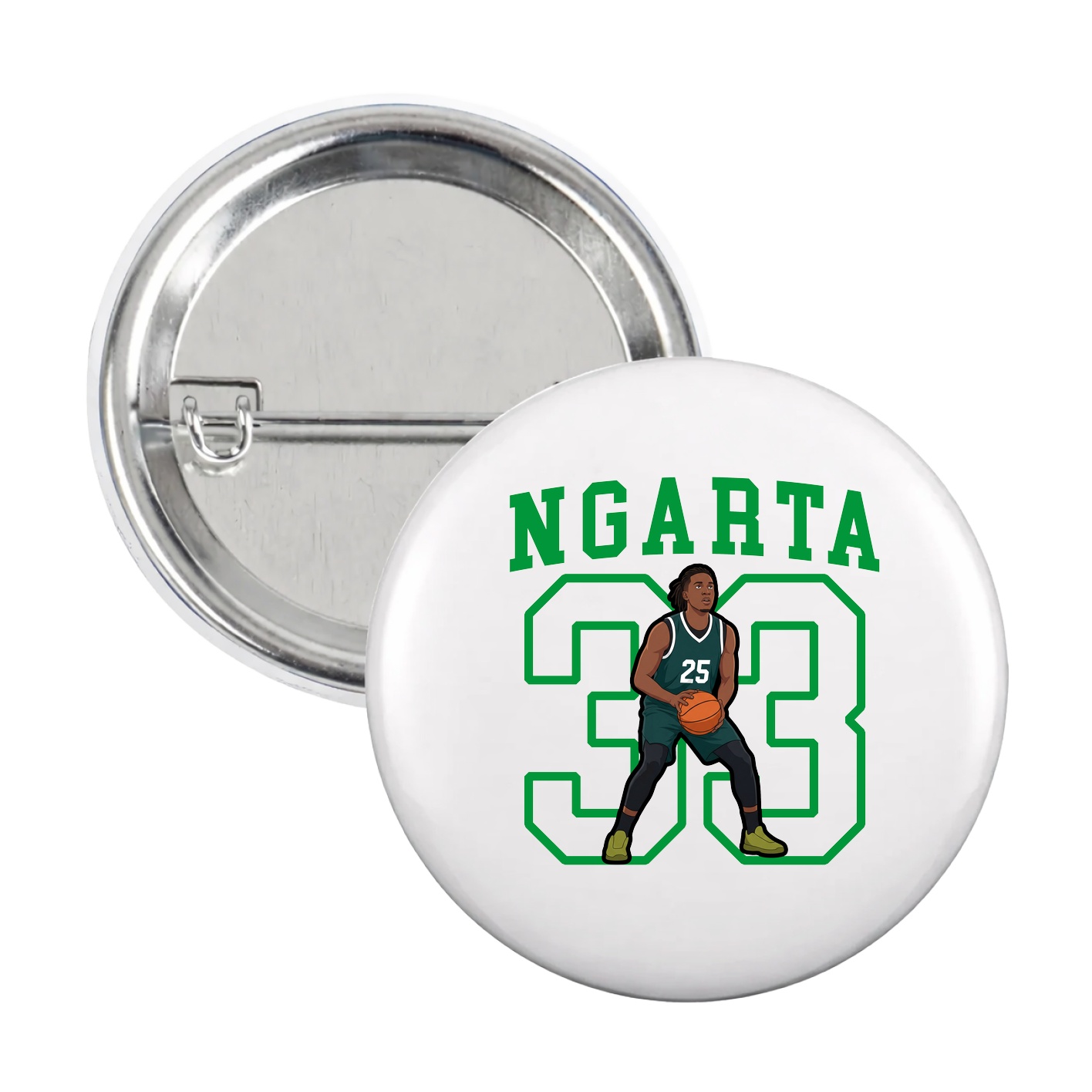 Game Day Button — Shirsey in White