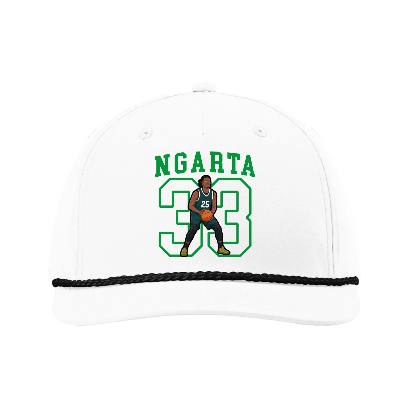 Five-Panel Classic Rope Cap — Shirsey in White