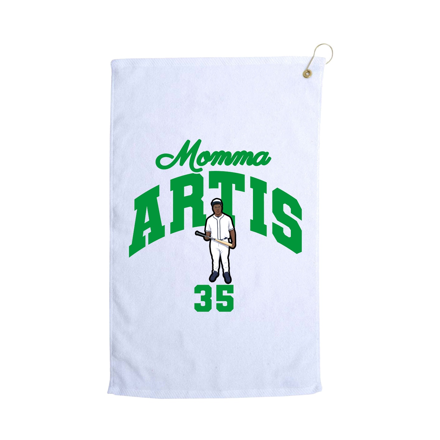 Golf Towel — Mothers Day Arch in White