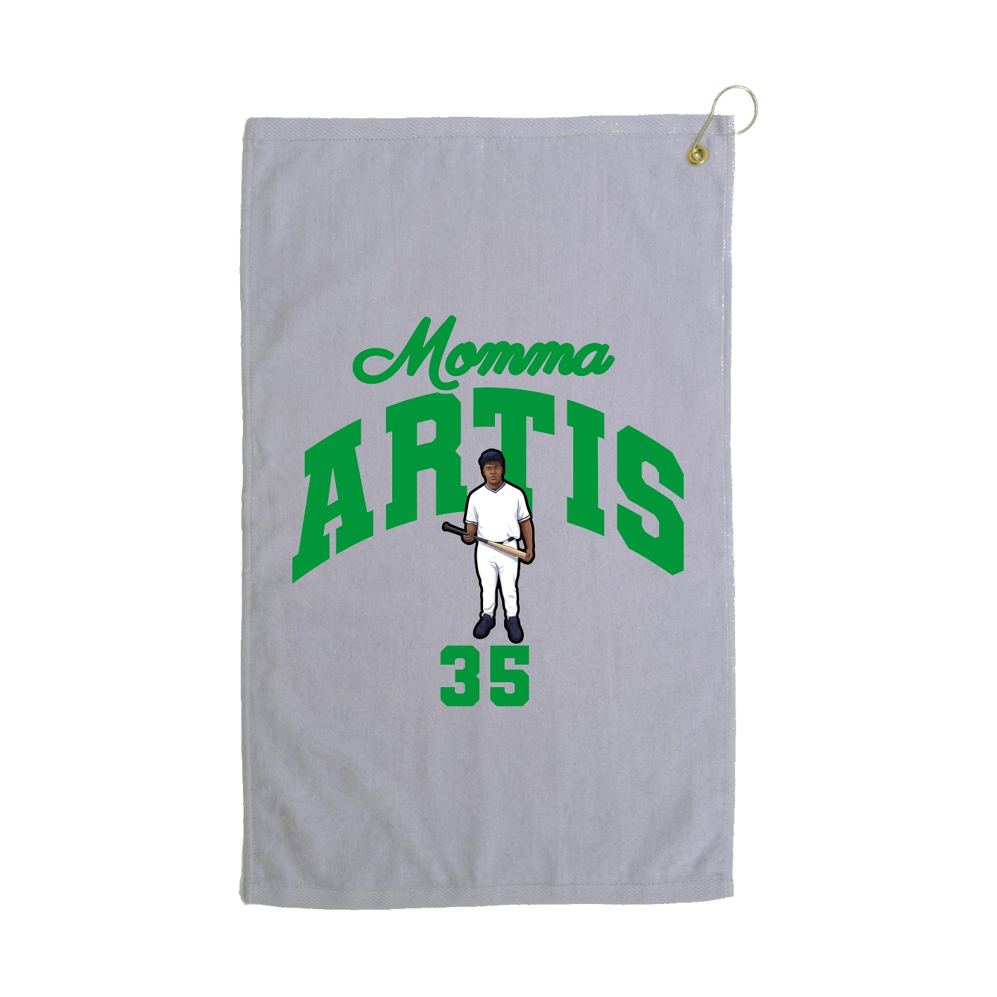 Golf Towel — Mothers Day Arch in Grey