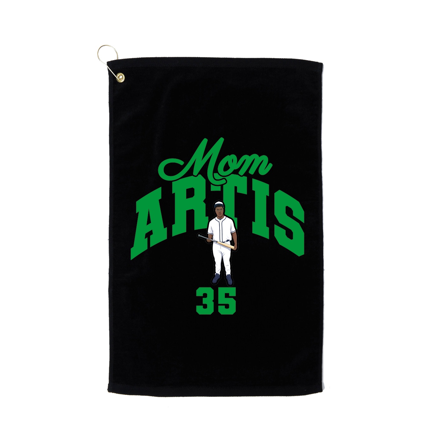 Golf Towel — Mothers Day Arch in Black