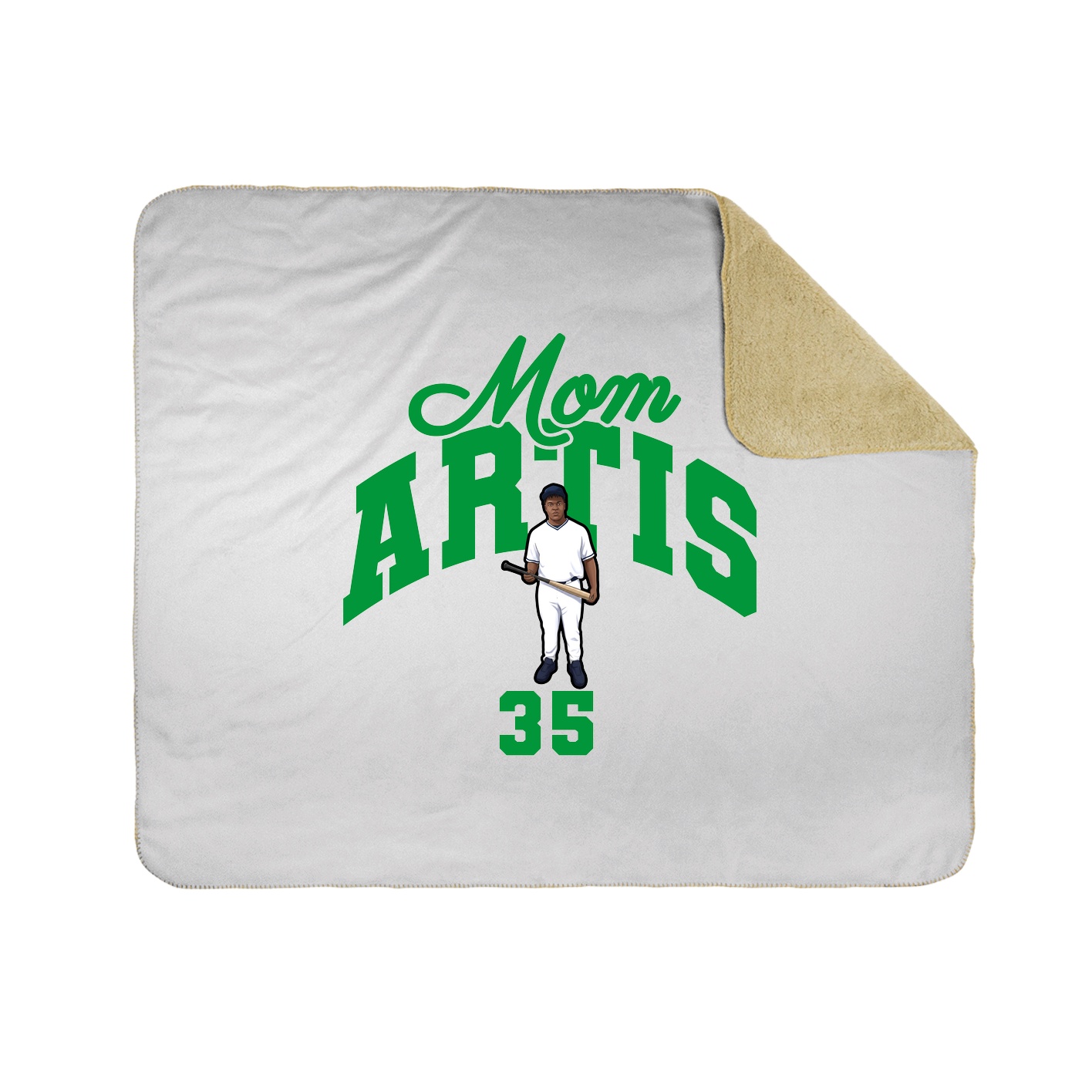 Throw Blanket — Mothers Day Arch in White
