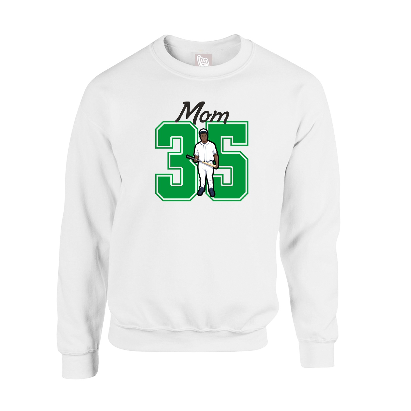 Fleece Crew — Mothers Day Shirsey in White