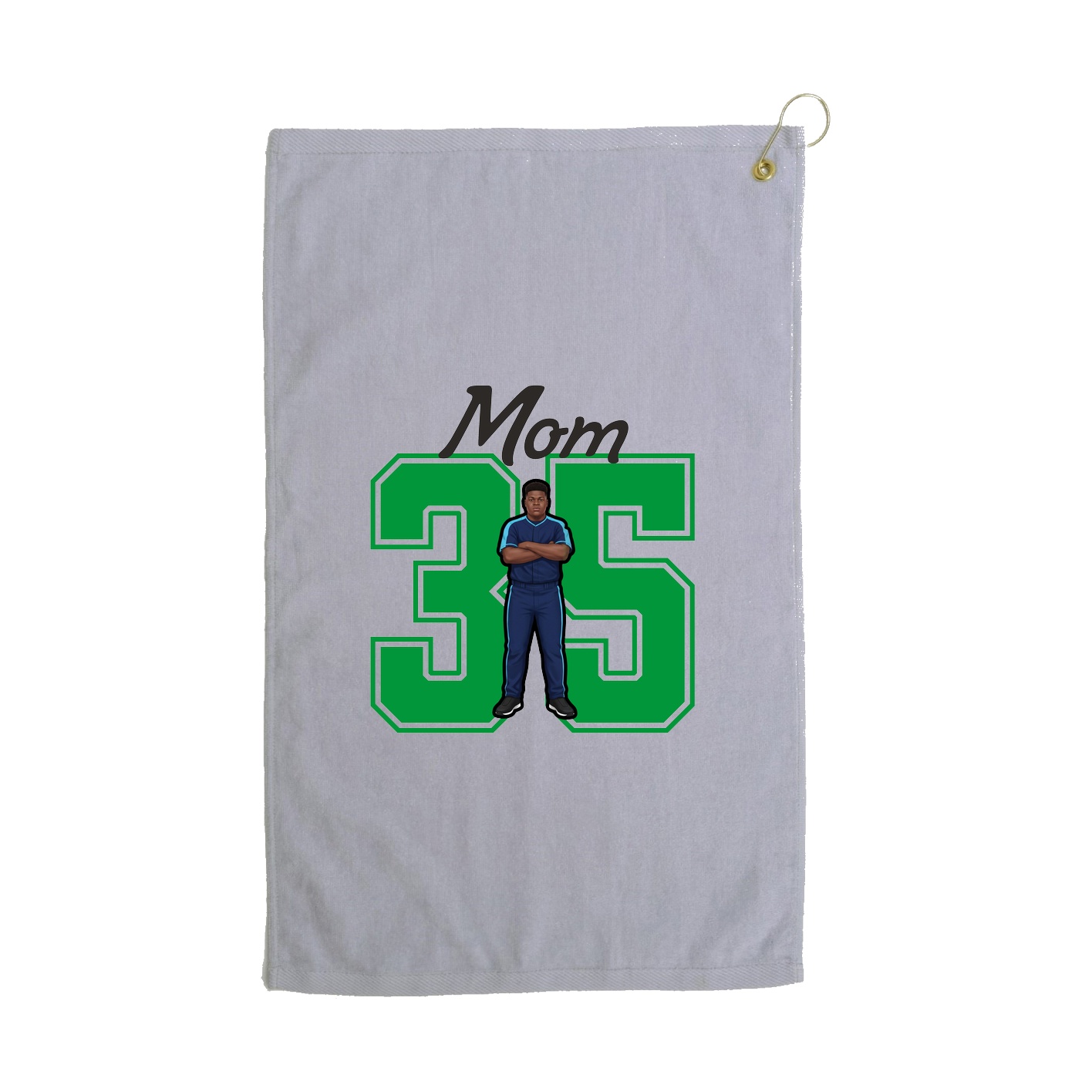 Golf Towel — Mothers Day Shirsey in Grey