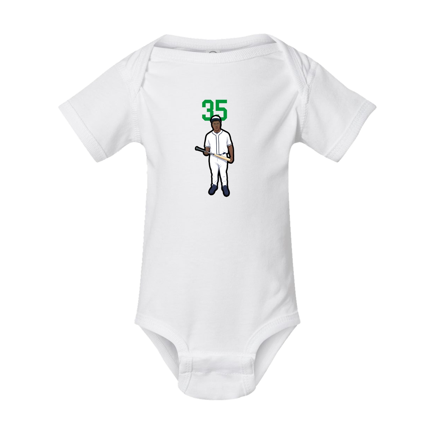 Baby Onesie — Number Top in White