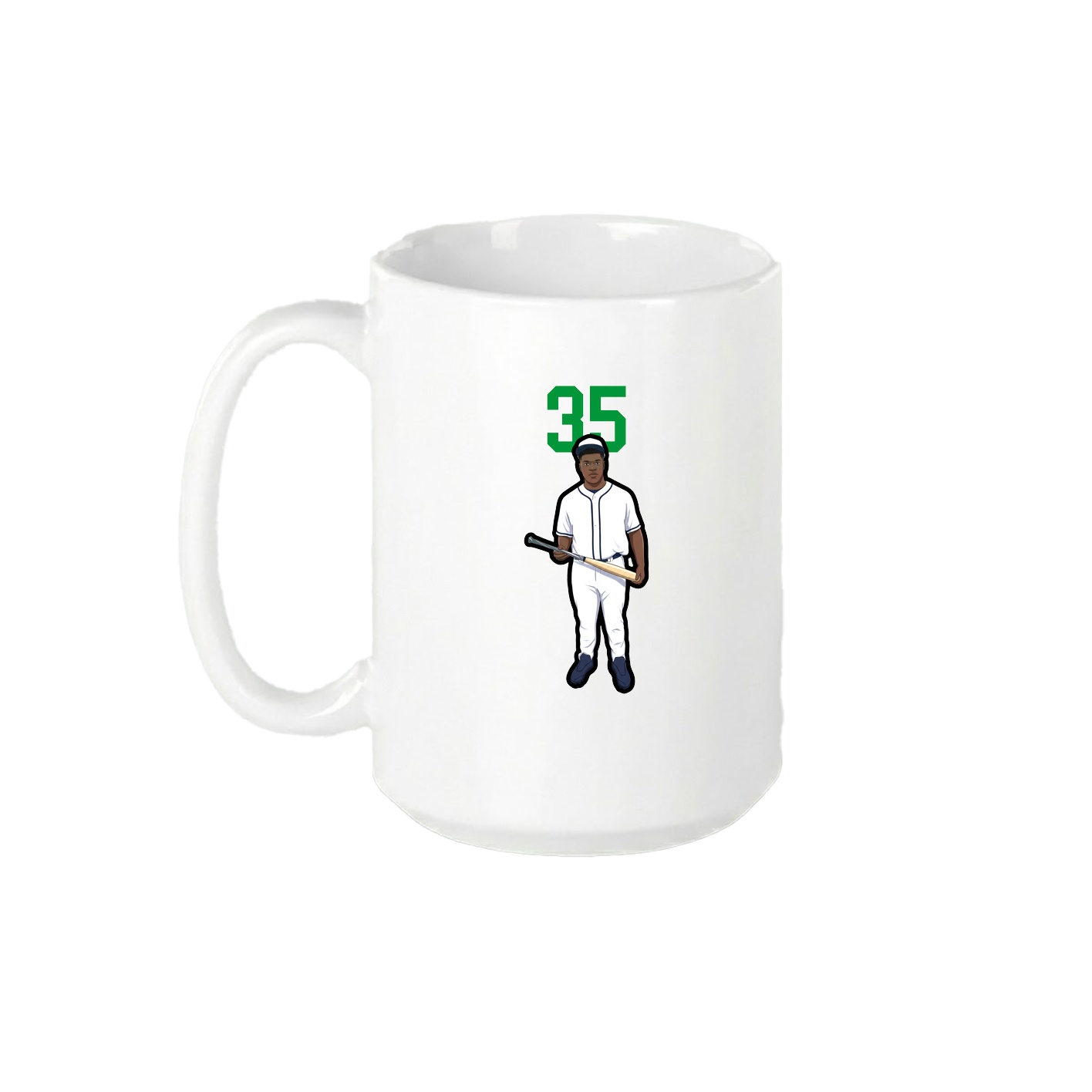 15oz Coffee Mug — Number Top in White