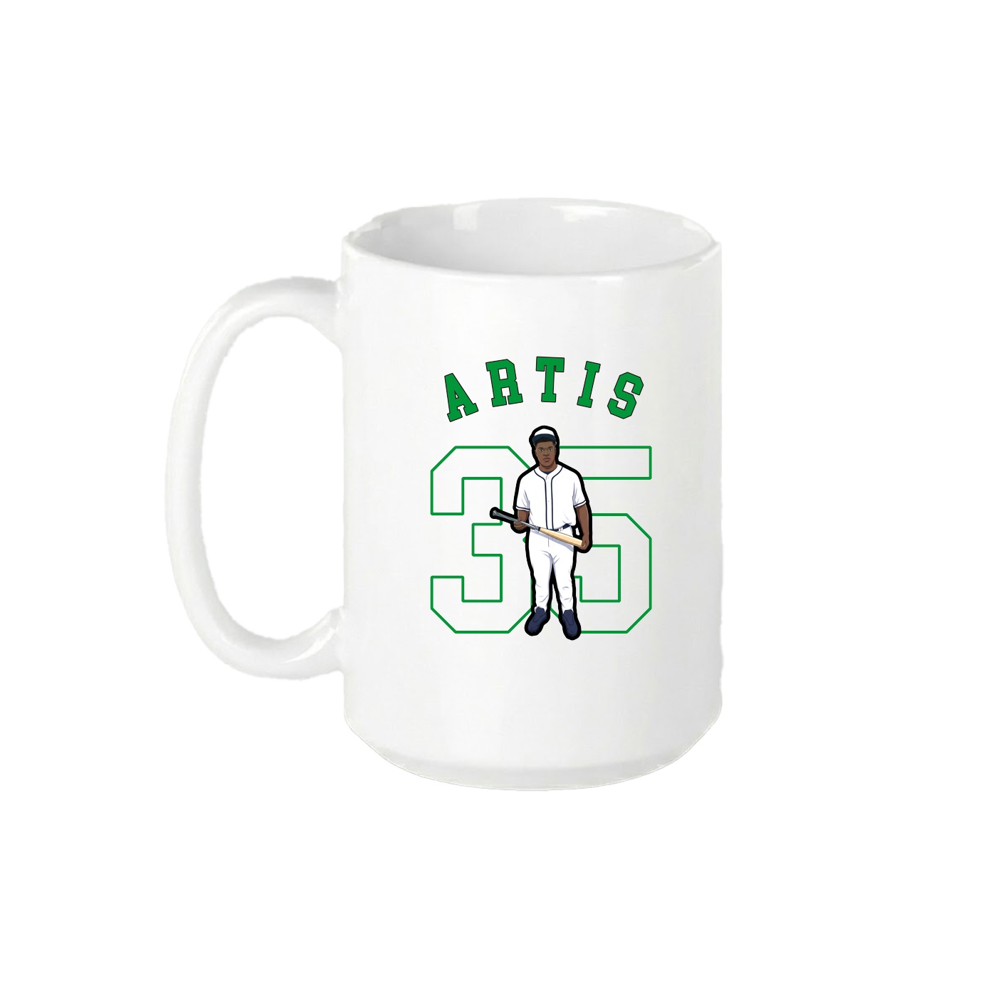 15oz Coffee Mug — Shirsey Arch in White