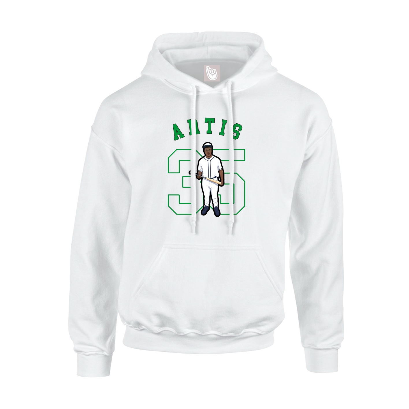 Hoodie — Shirsey Arch in White