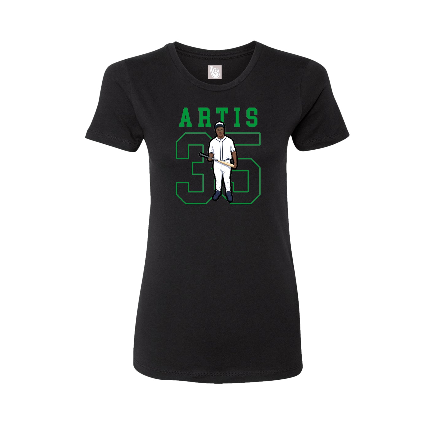 Fitted Women's Tee — Shirsey in Black
