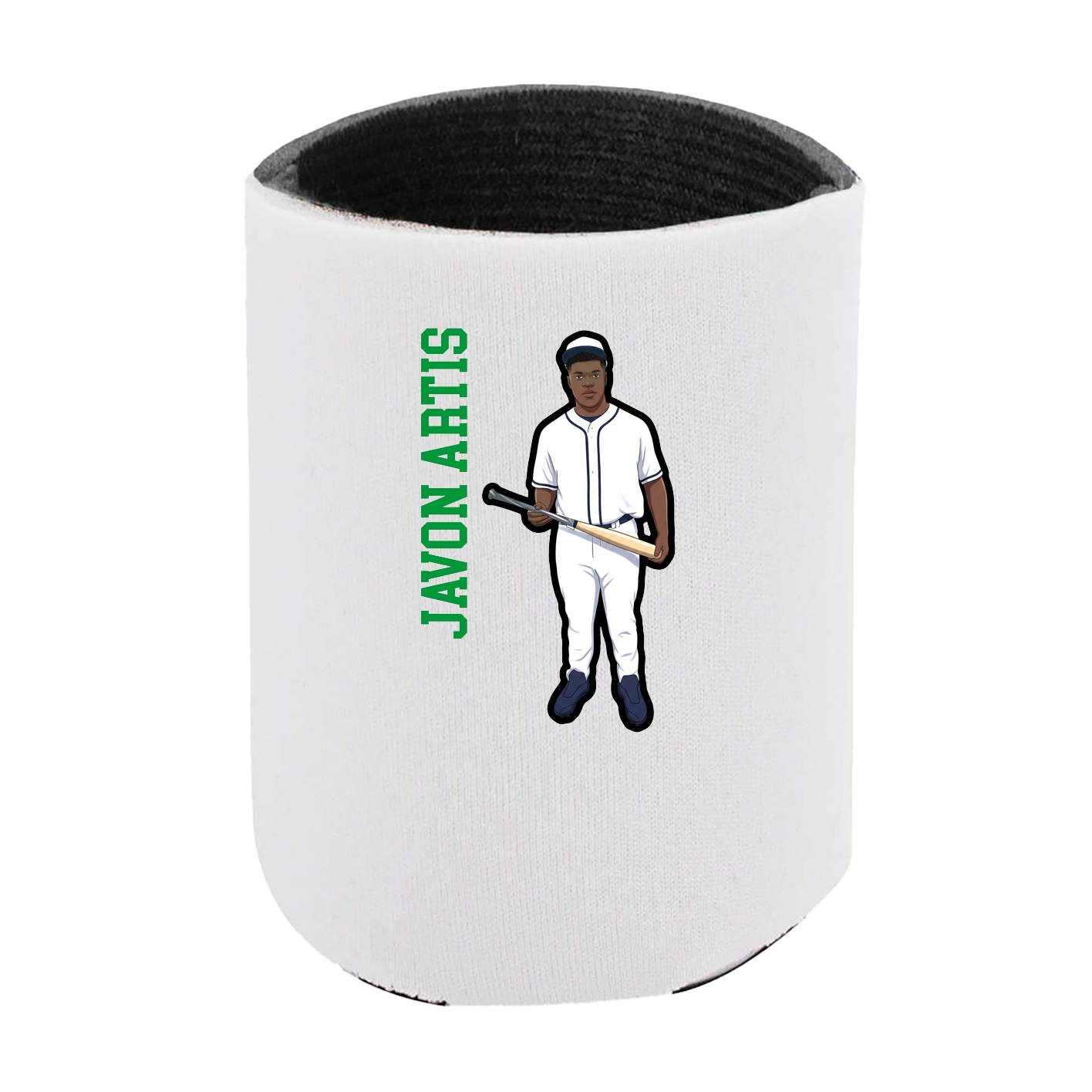 Can Holder — Name Vertical in White