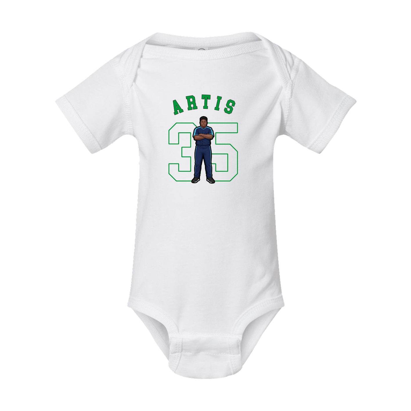 Baby Onesie — Shirsey Arch in White