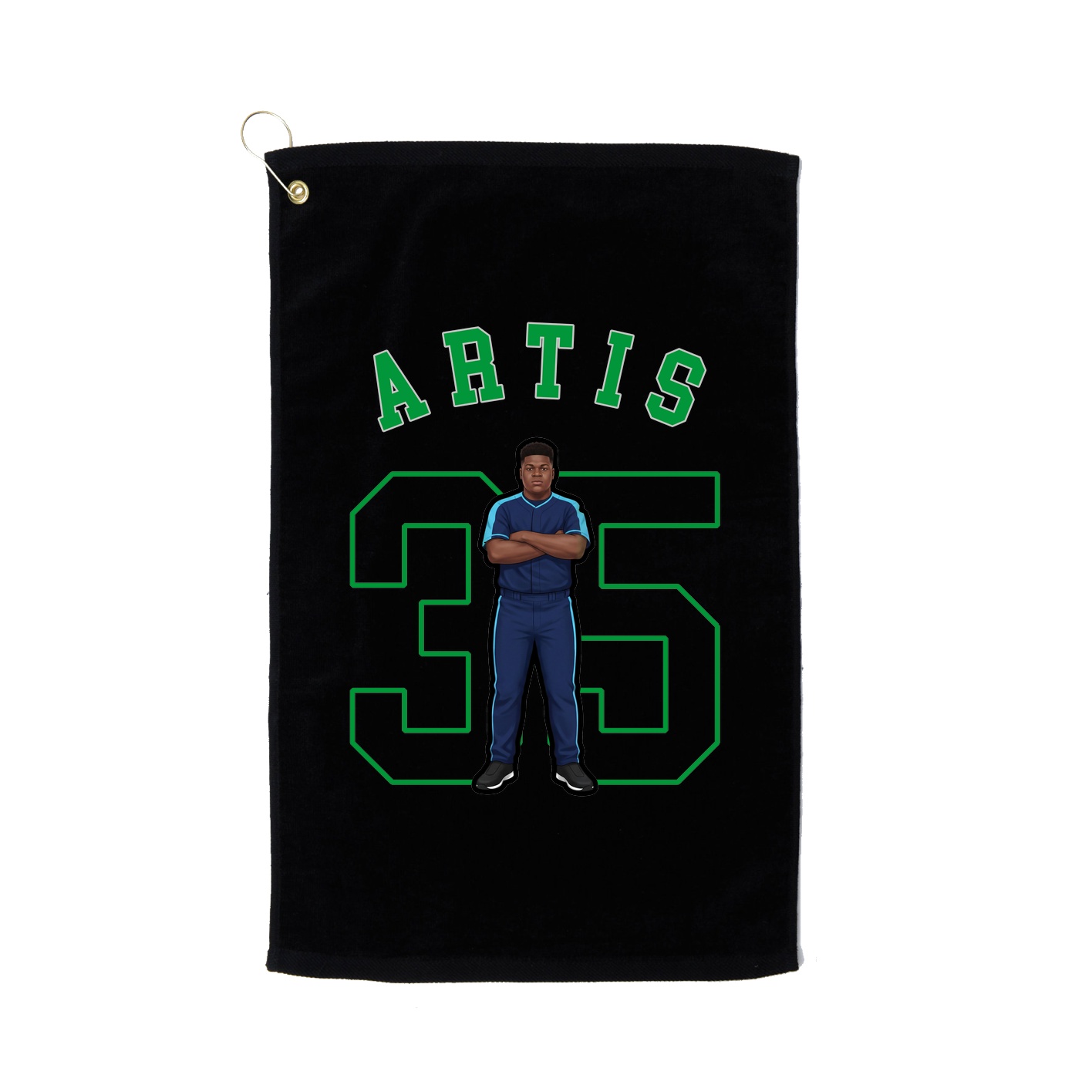 Golf Towel — Shirsey Arch in Black