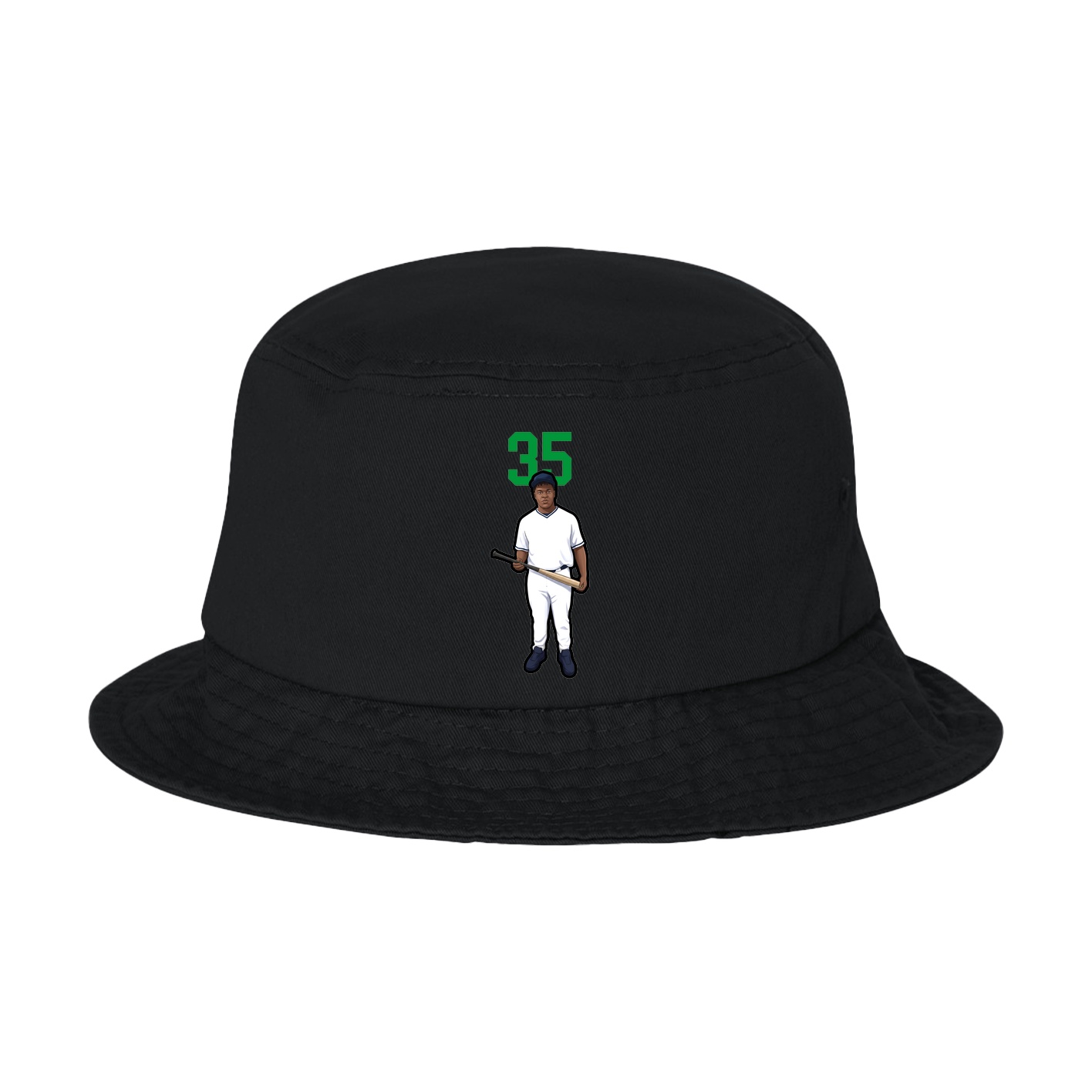 Bucket Cap — Number Top in Black