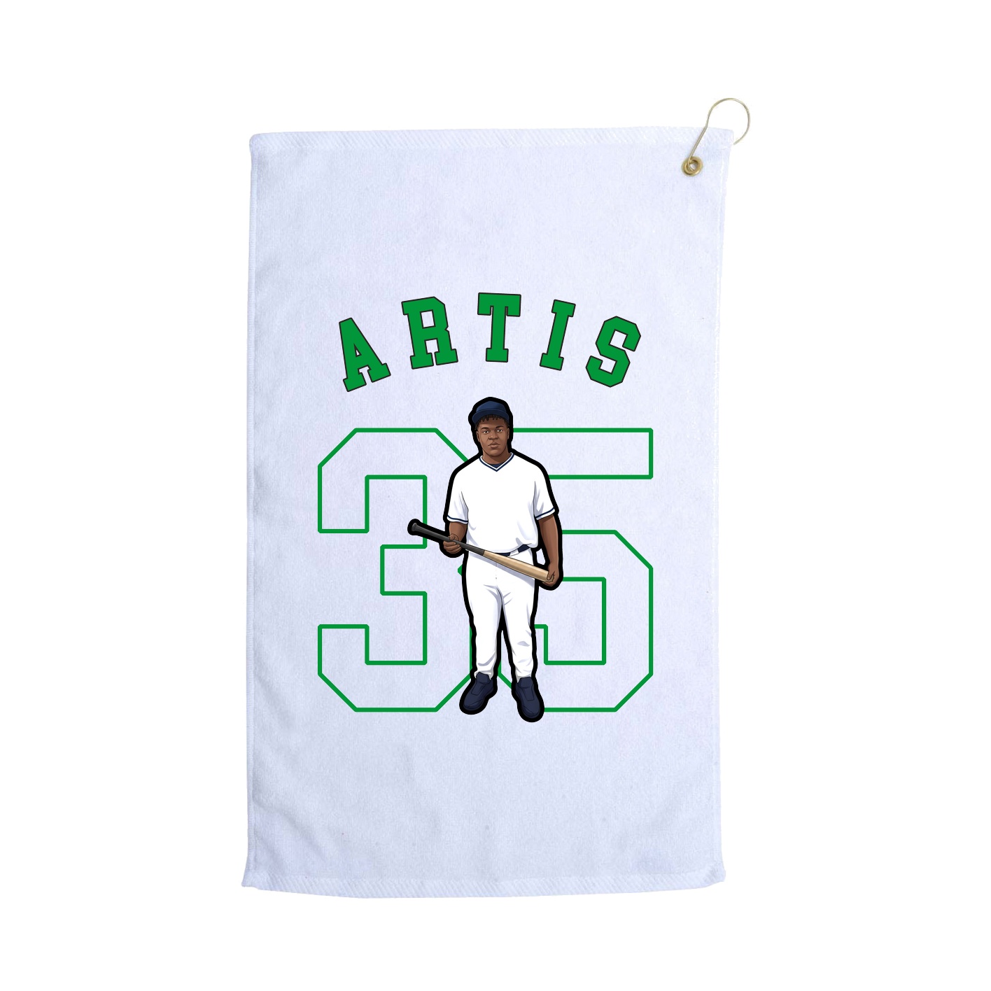 Golf Towel — Shirsey Arch in White