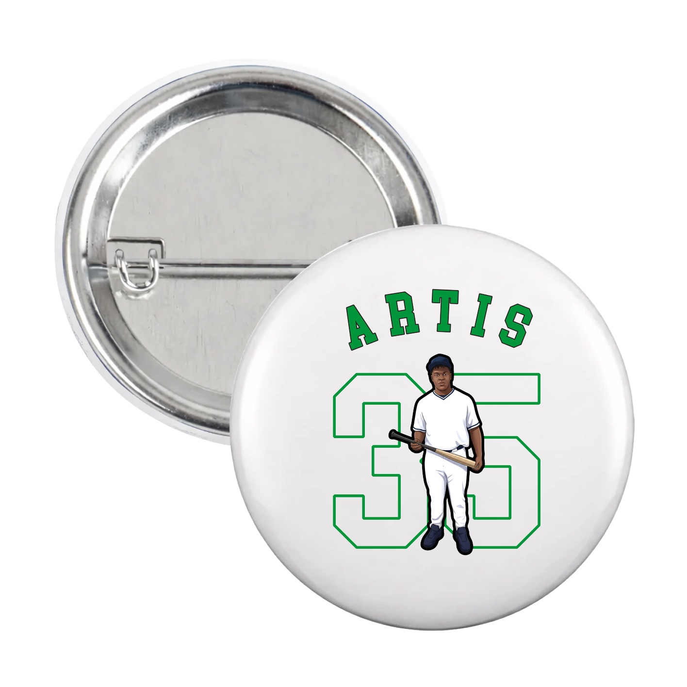 Game Day Button — Shirsey Arch in White