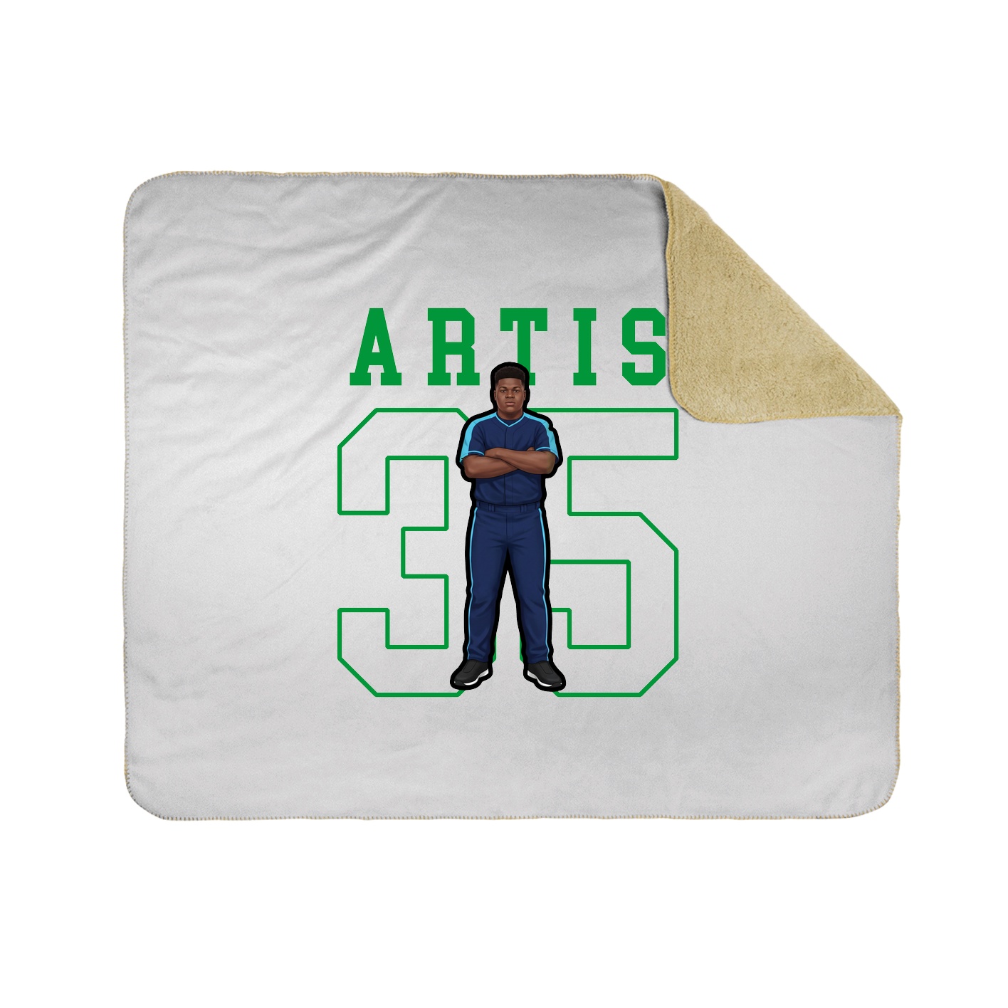Throw Blanket — Shirsey in White