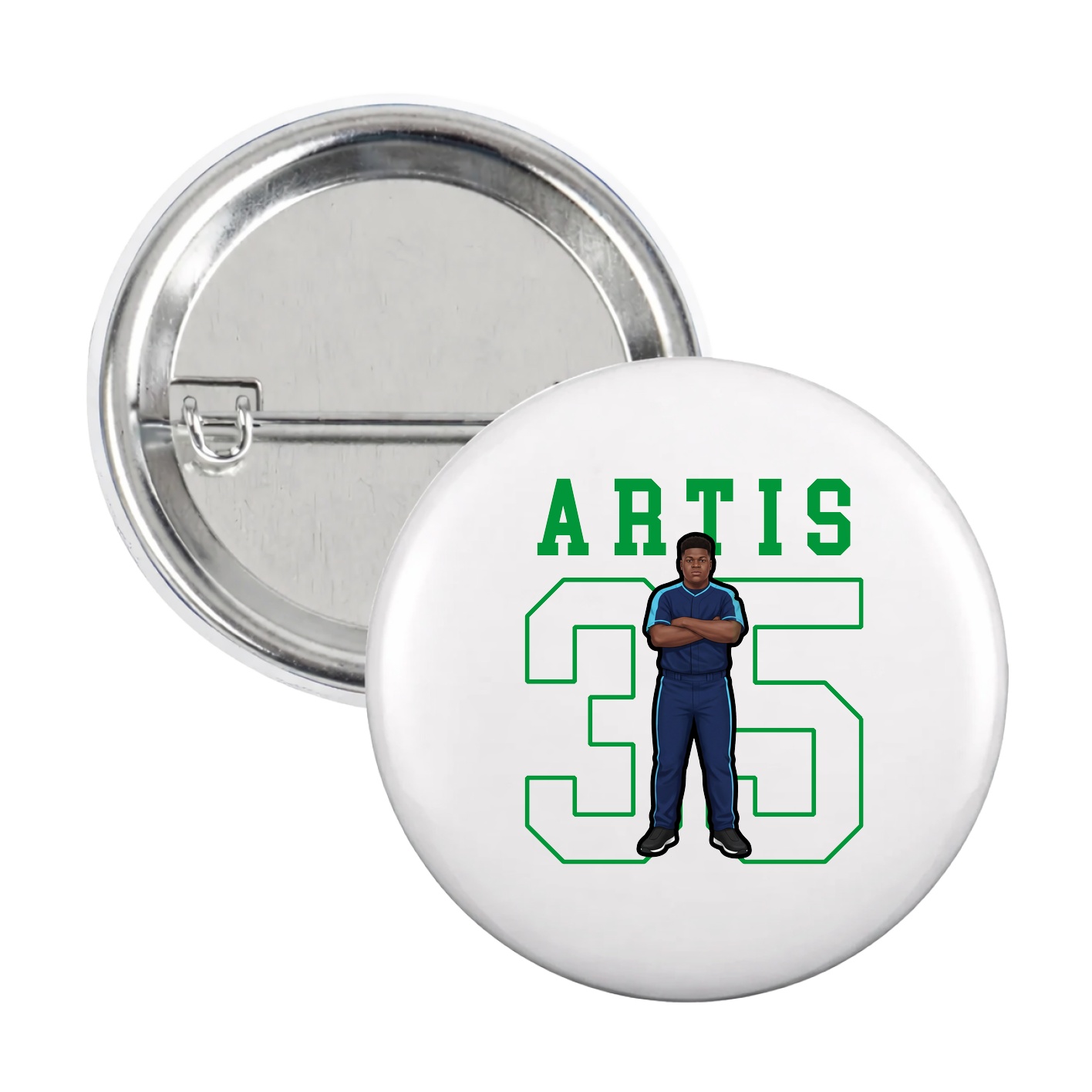 Game Day Button — Shirsey in White