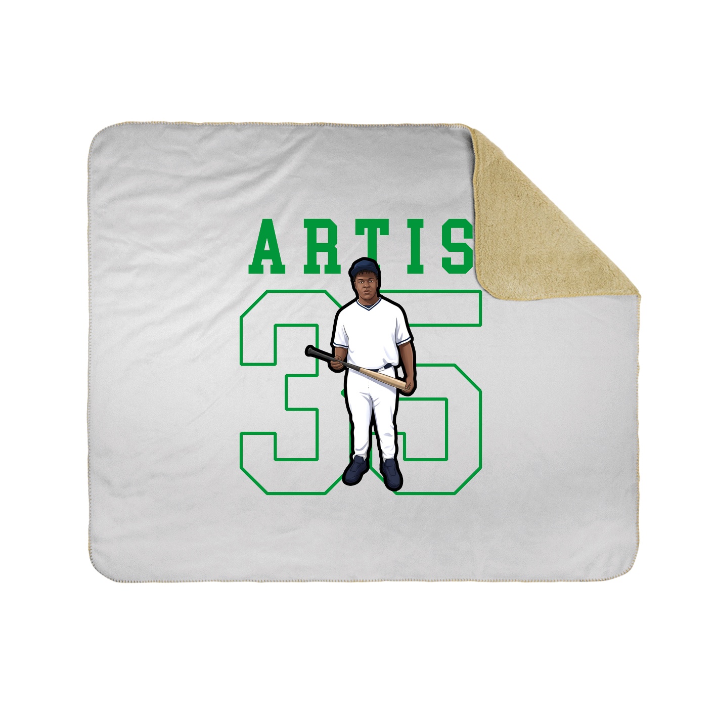 Throw Blanket — Shirsey in White
