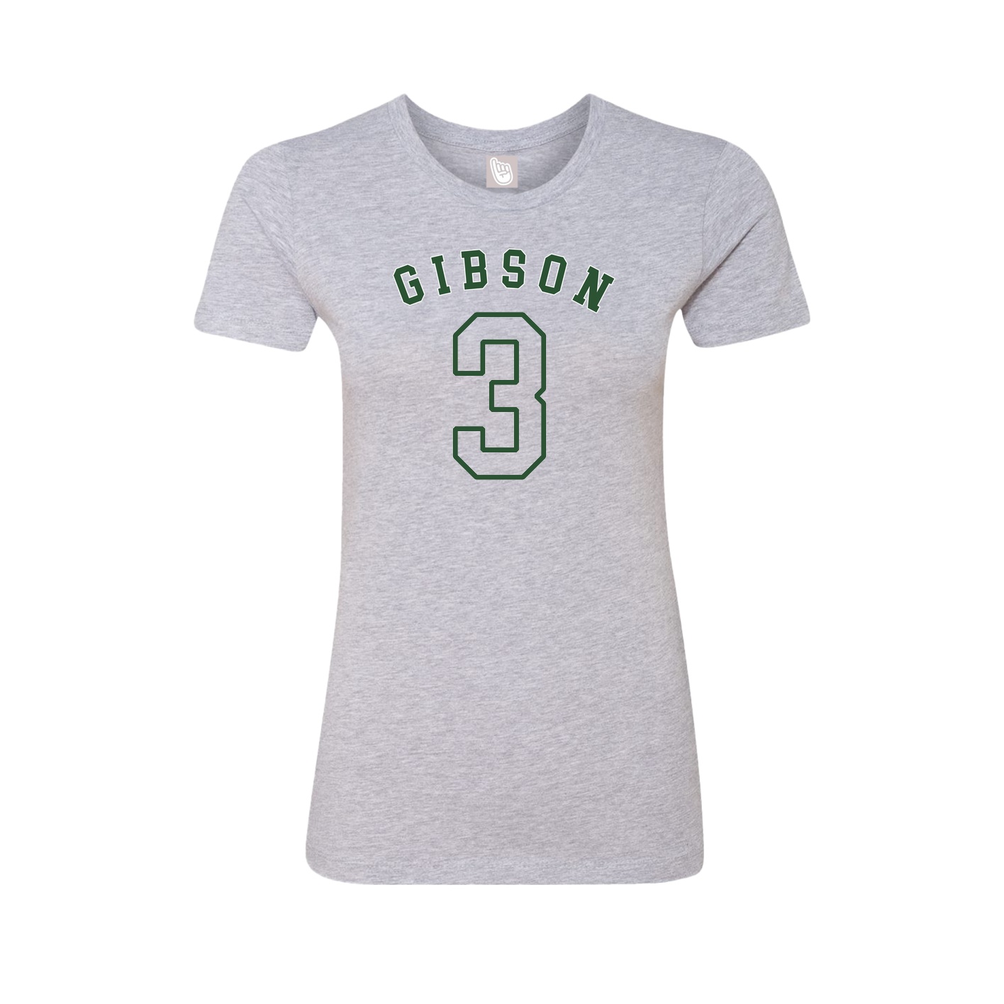 Fitted Women's Tee — Shirsey Arch in Grey