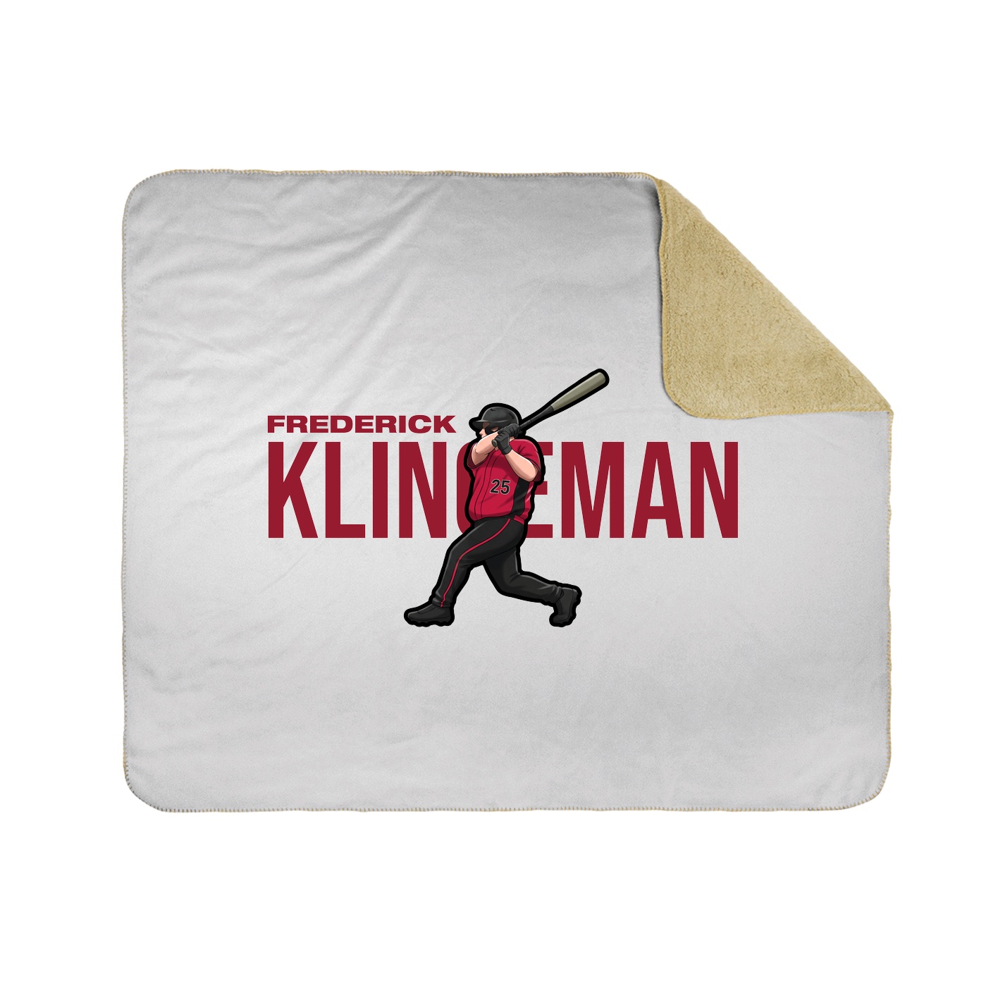 Throw Blanket — Player Name in White