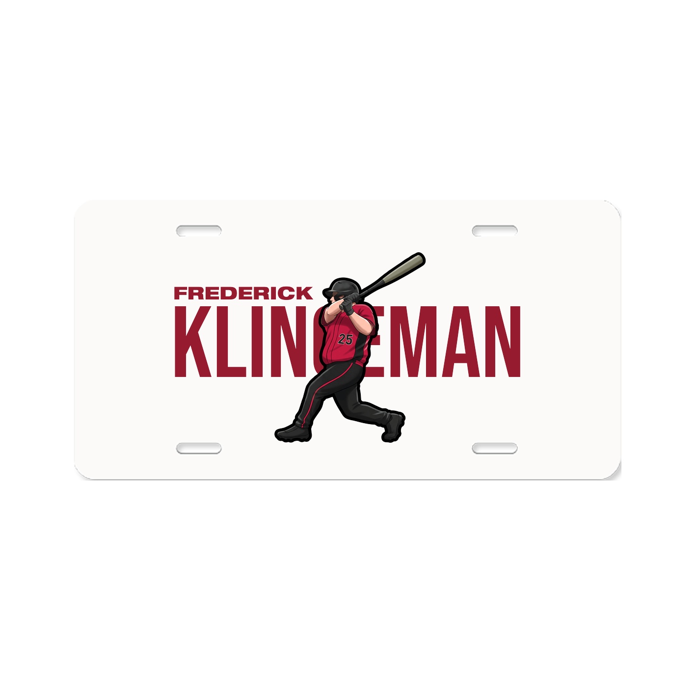 License Plate — Player Name in Classic